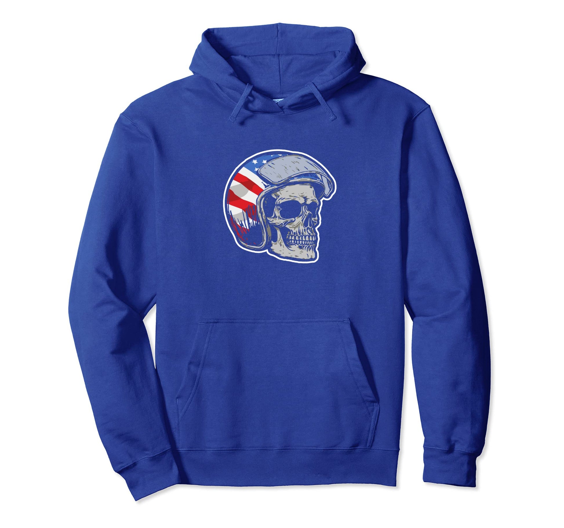 Skull Motorcycle Helmet Biker Hoodie - Novelty Apparel Unisex - T-Shirt, Sweatshirt, Hoodie