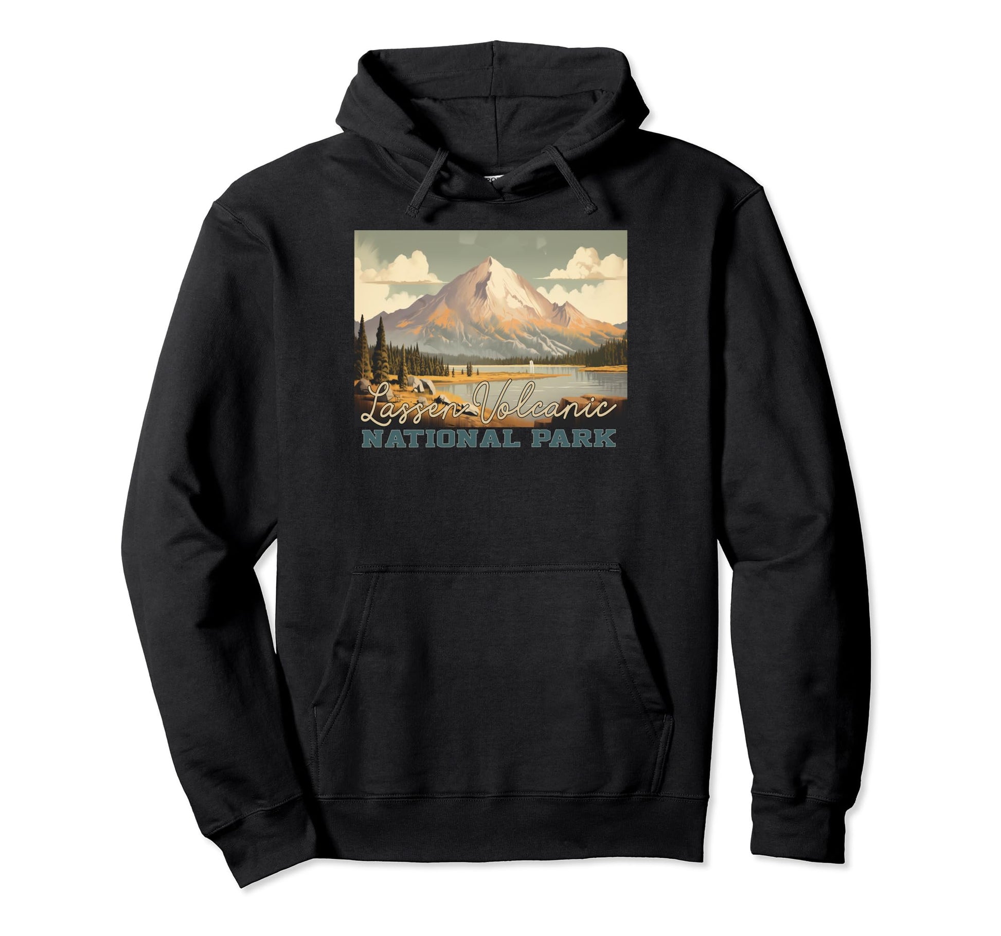 Lassen Volcanic National Park Hoodie - Custom Art Print Unisex - T-Shirt, Sweatshirt, Hoodie