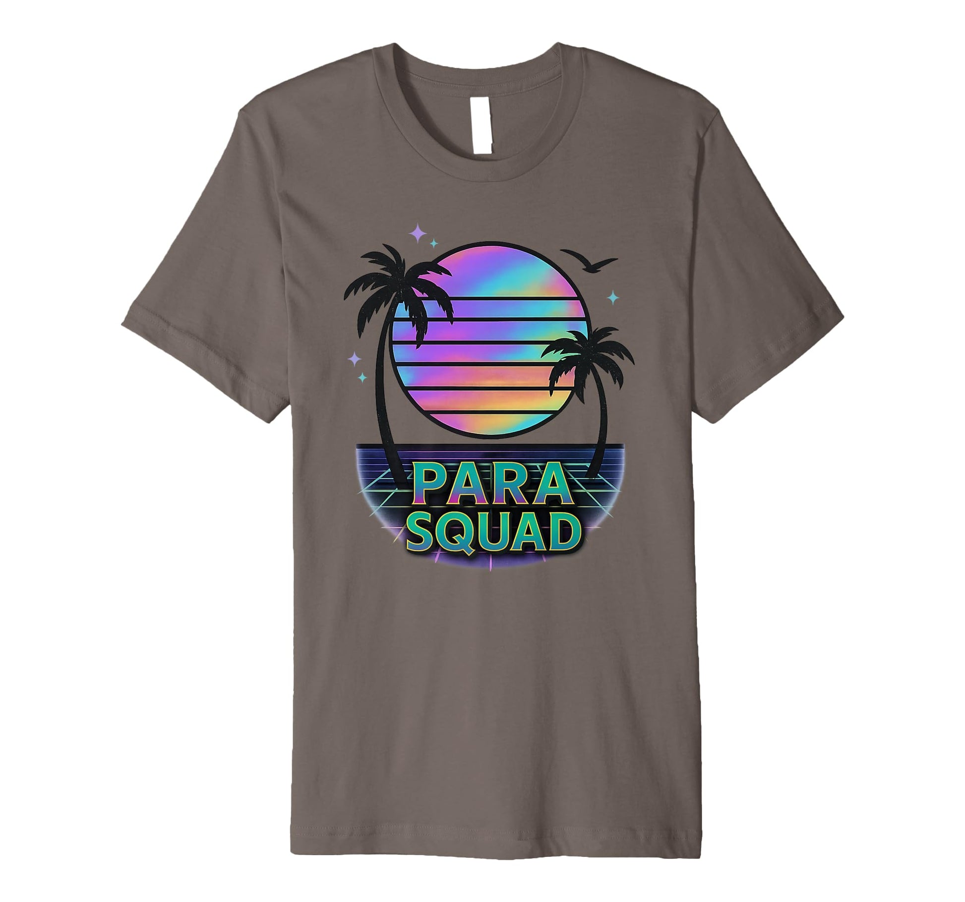 Para Squad Paraprofessional Vaporwave T-Shirt - Novelty Apparel Unisex - T-Shirt, Sweatshirt, Hoodie