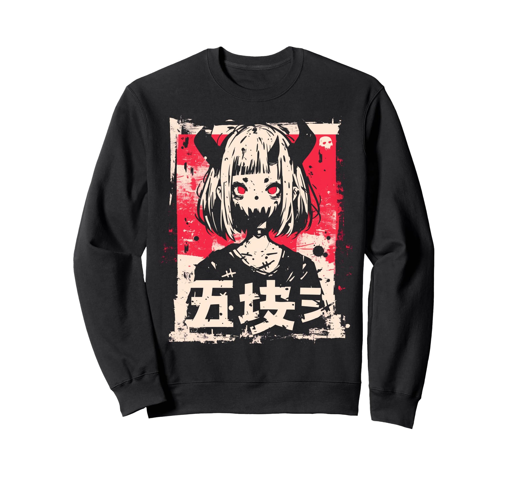 Goth Grunge Demon Anime Waifu Sweatshirt - Novelty Apparel Men Women - T-Shirt, Sweatshirt, Hoodie