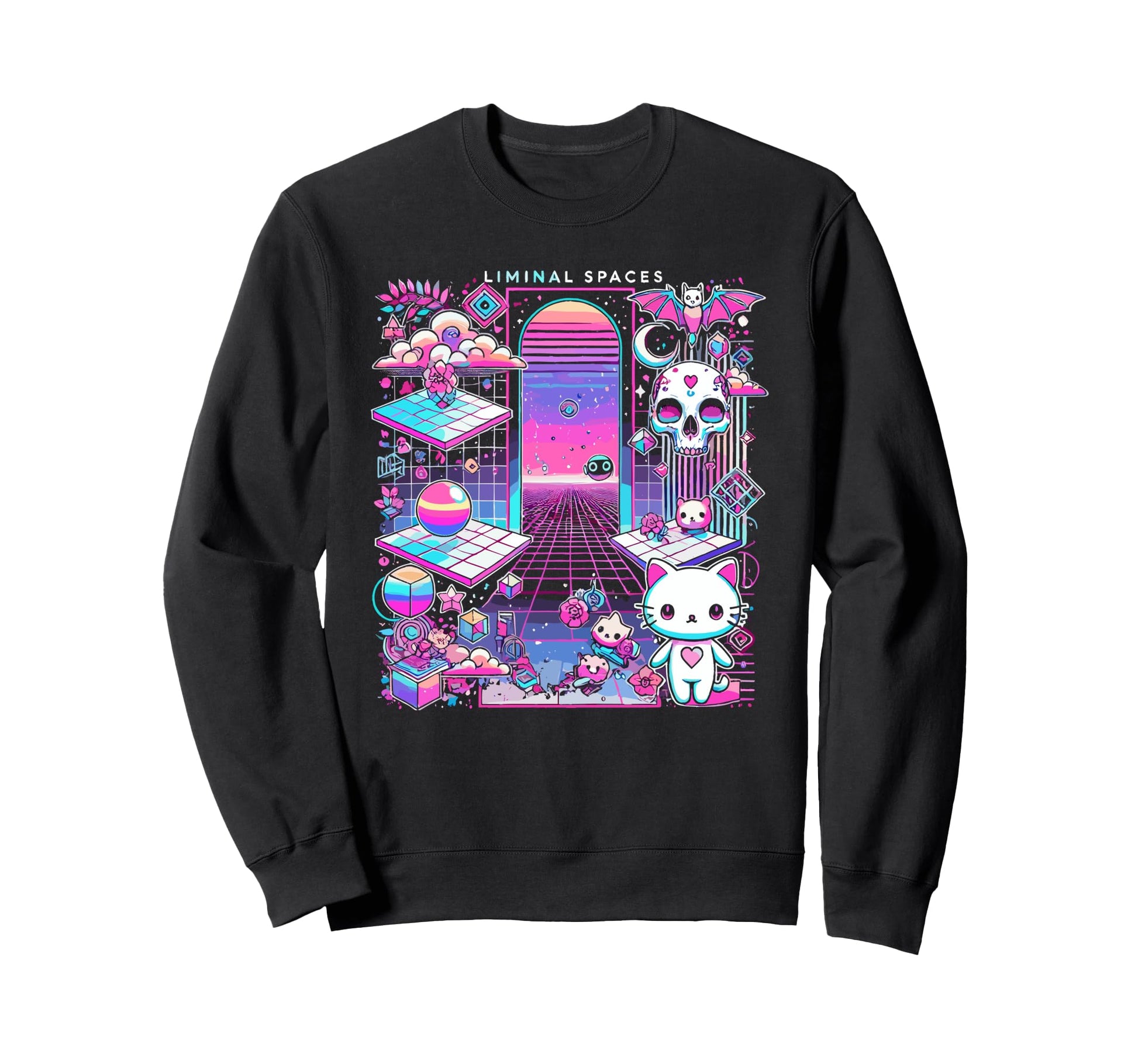 Liminal Aesthetic Vaporwave Sweatshirt - Aesthetic Graphic for Adults - T-Shirt, Sweatshirt, Hoodie