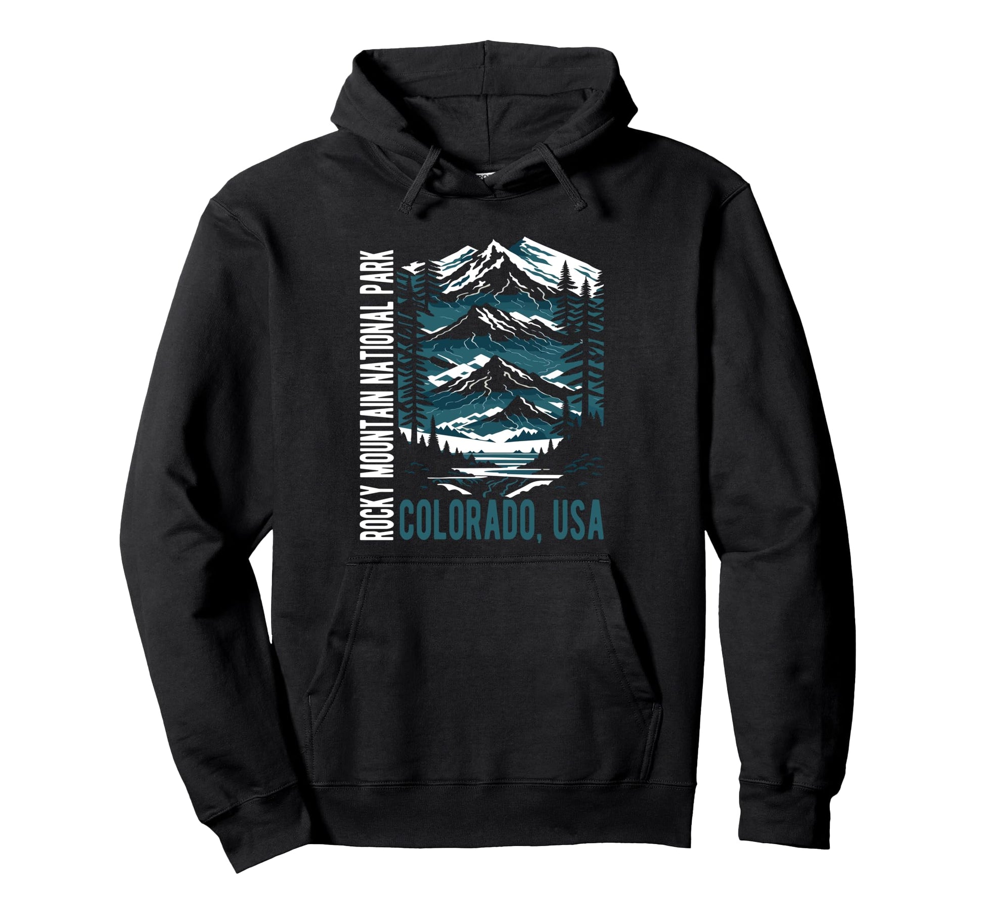 Rocky Mountain National Park Scenic Hoodie - Casual Everyday Wear Unisex - T-Shirt, Sweatshirt, Hoodie