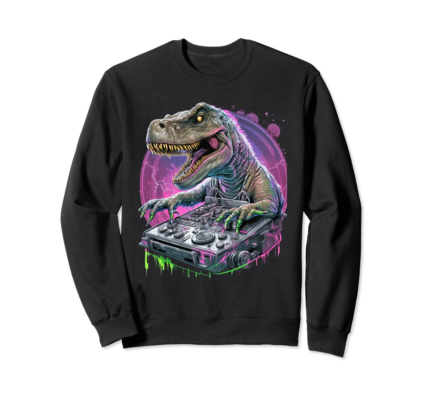 Vaporwave Aesthetic T Rex Sweatshirt - Aesthetic Graphic Men Women - T-Shirt, Sweatshirt, Hoodie