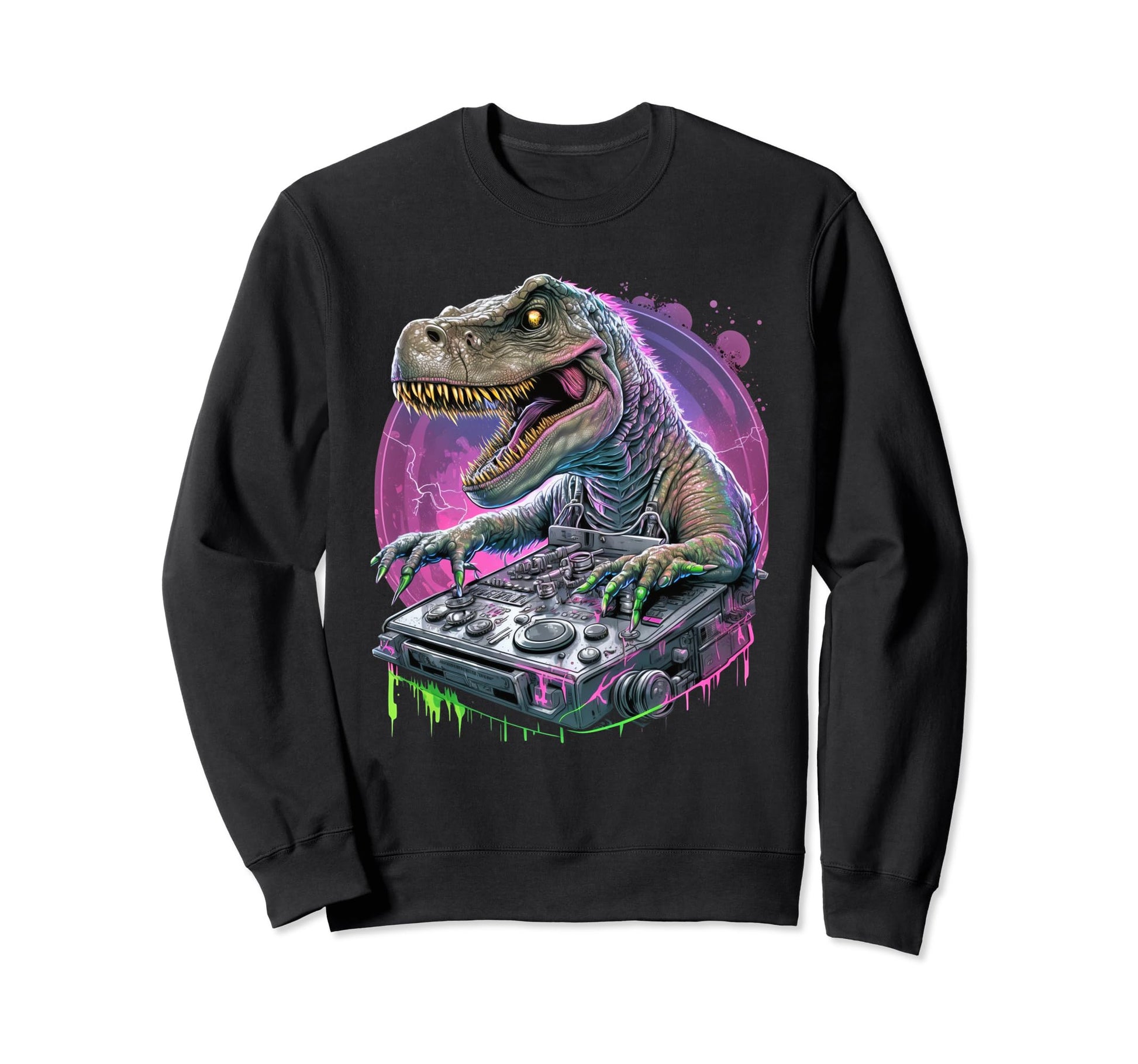 Vaporwave Aesthetic T Rex Sweatshirt - Aesthetic Graphic Men Women - T-Shirt, Sweatshirt, Hoodie