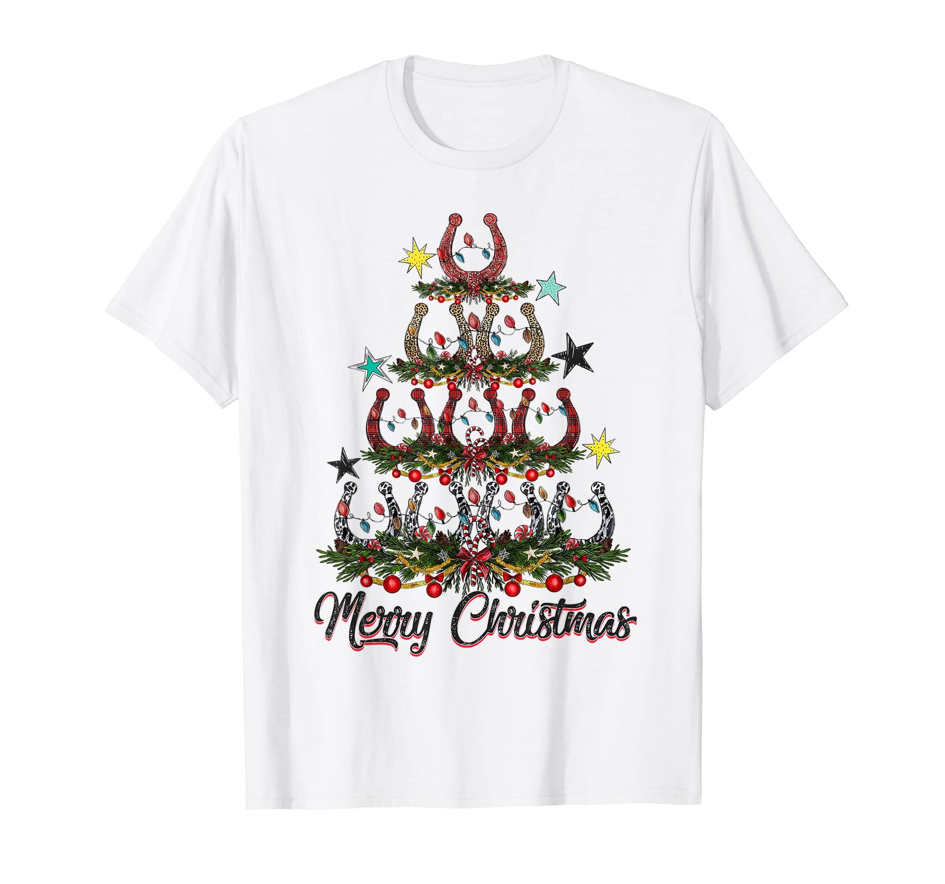 Horseshoe Tree Western Cowboy T-Shirt - Unique Graphic Unisex - T-Shirt, Sweatshirt, Hoodie