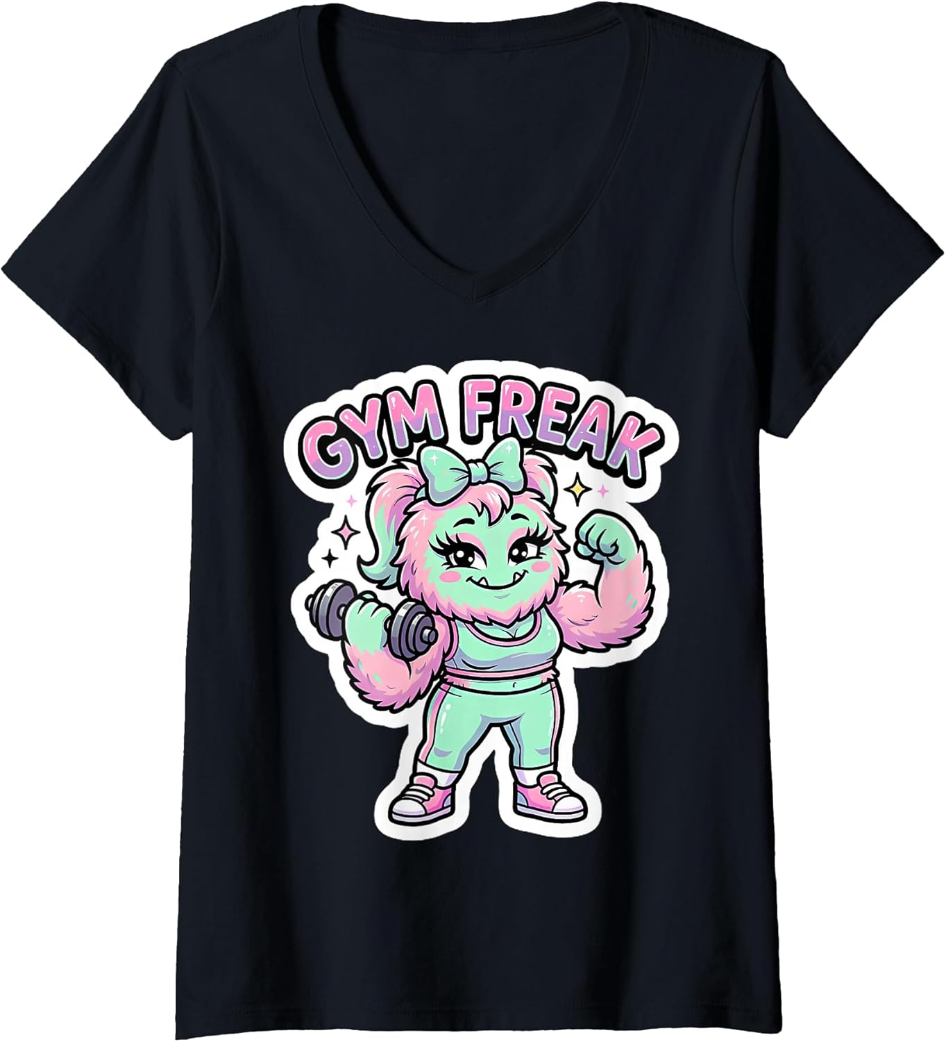 Cute Woman Gym Freak Workout Girl Merch - Adult & Kids T-Shirts, Sweatshirts & Hoodies apparel design preview 1