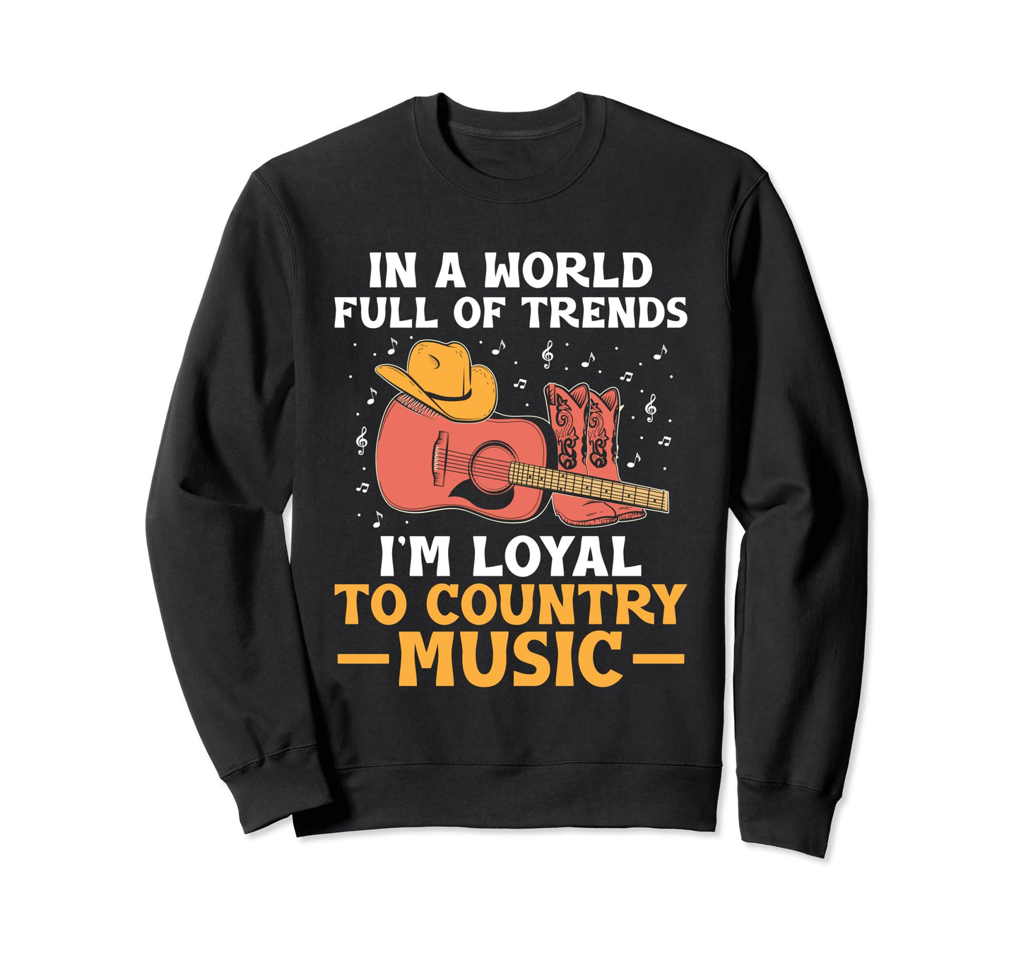 County Music Music Lover Western Sweatshirt - Unique Graphic Men Women - T-Shirt, Sweatshirt, Hoodie