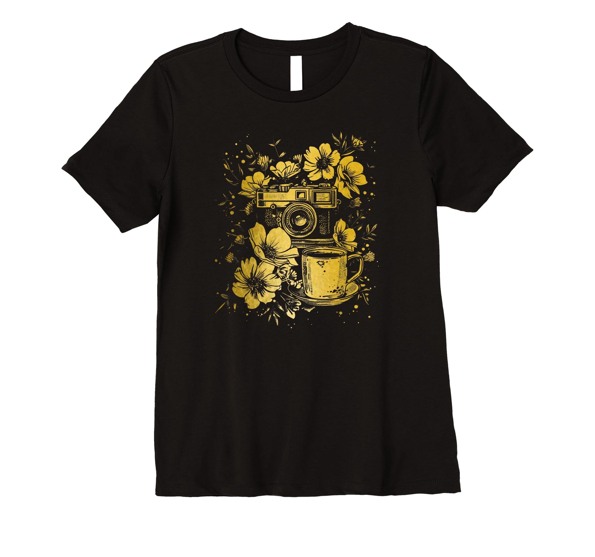 Womens Photographer Coffee Camera T-Shirt - Novelty Apparel Men Women - T-Shirt, Sweatshirt, Hoodie