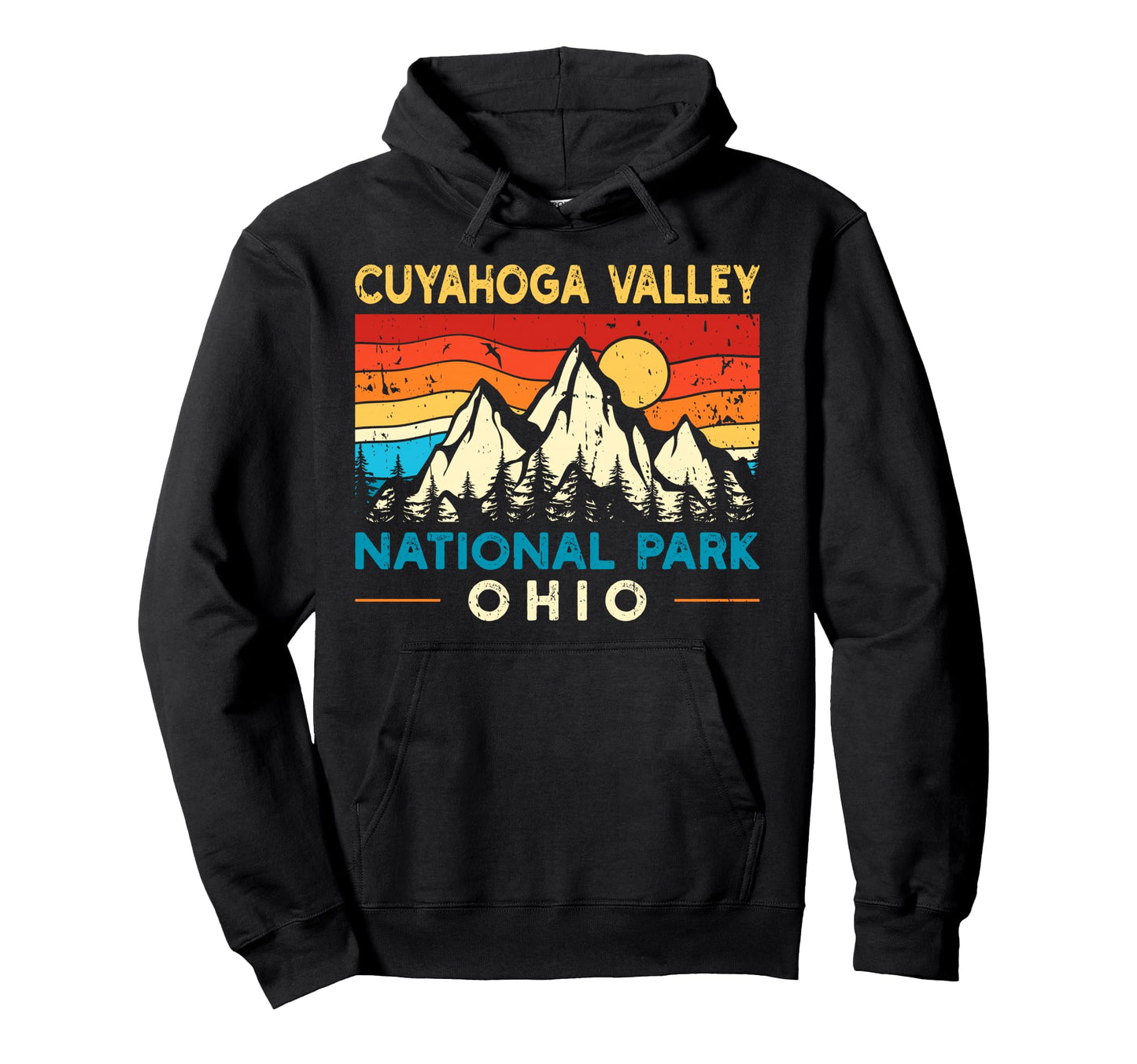 Cuyahoga Valley National Park Hoodie - Graphic Print Men Women - T-Shirt, Sweatshirt, Hoodie