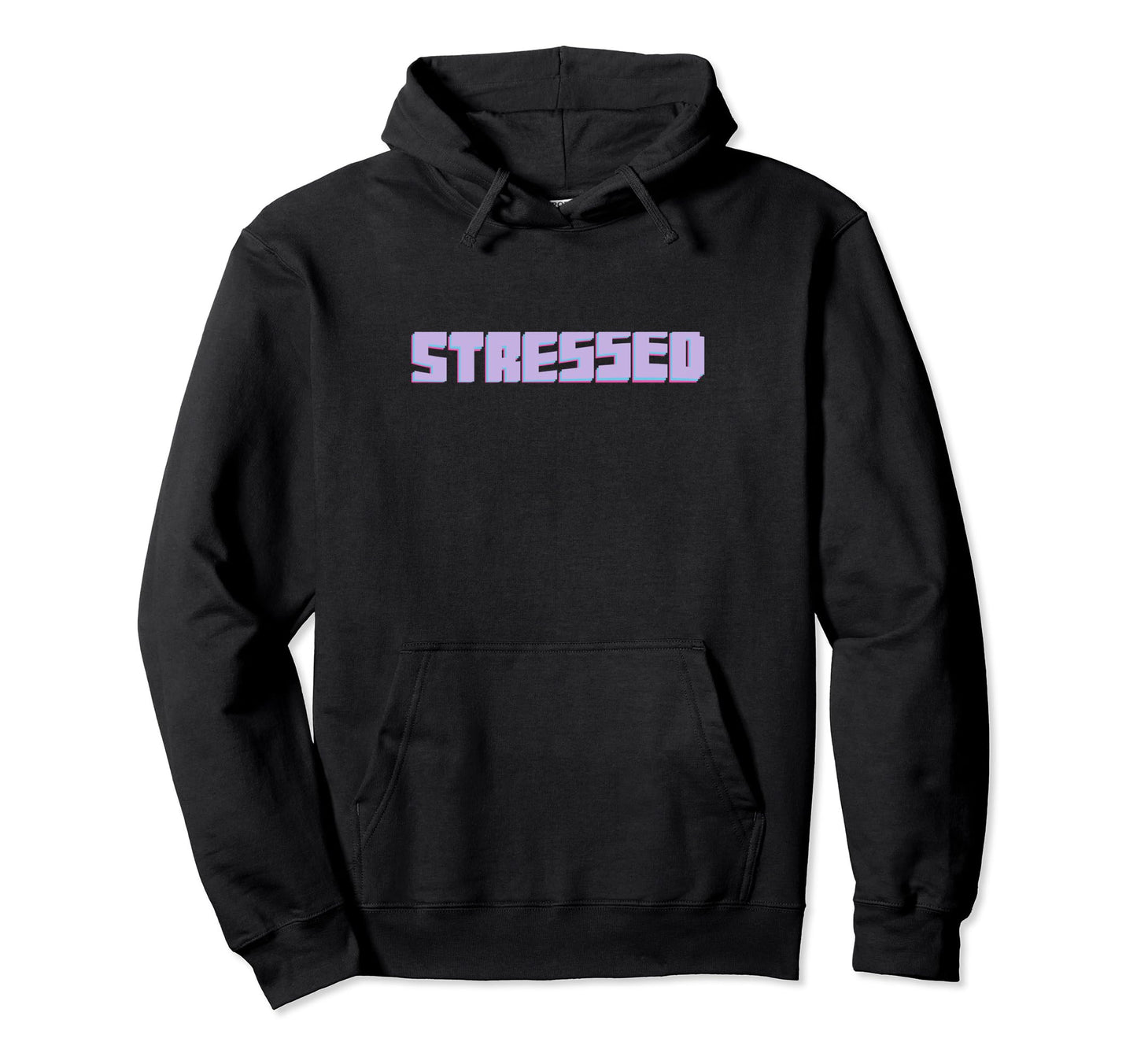 Stressed Aesthetic Vaporwave Hoodie - Fun Novelty Design Men Women - T-Shirt, Sweatshirt, Hoodie