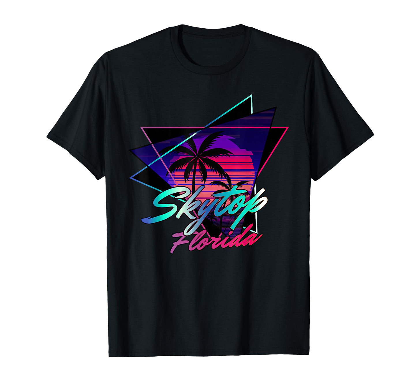 Skytop Florida Sunset Synthwave Vibes T-Shirt - Trendy Graphic Men Women - T-Shirt, Sweatshirt, Hoodie