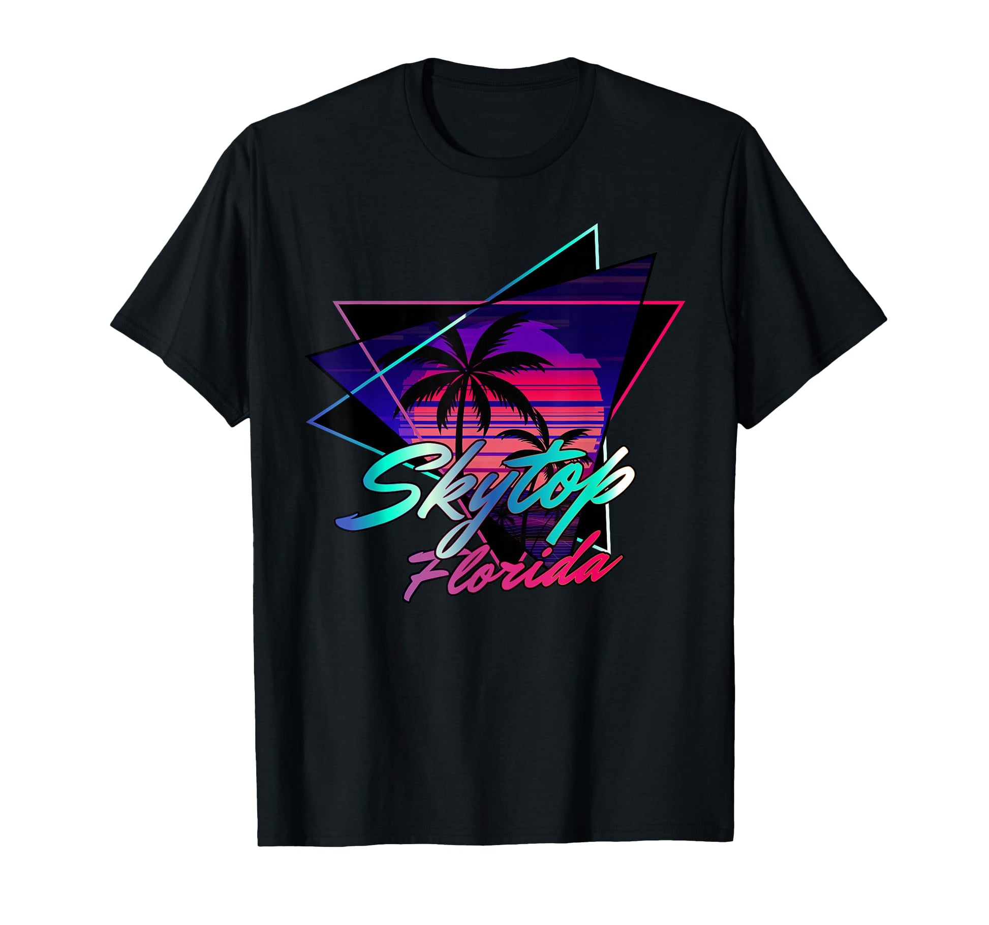 Skytop Florida Sunset Synthwave Vibes T-Shirt - Trendy Graphic Men Women - T-Shirt, Sweatshirt, Hoodie