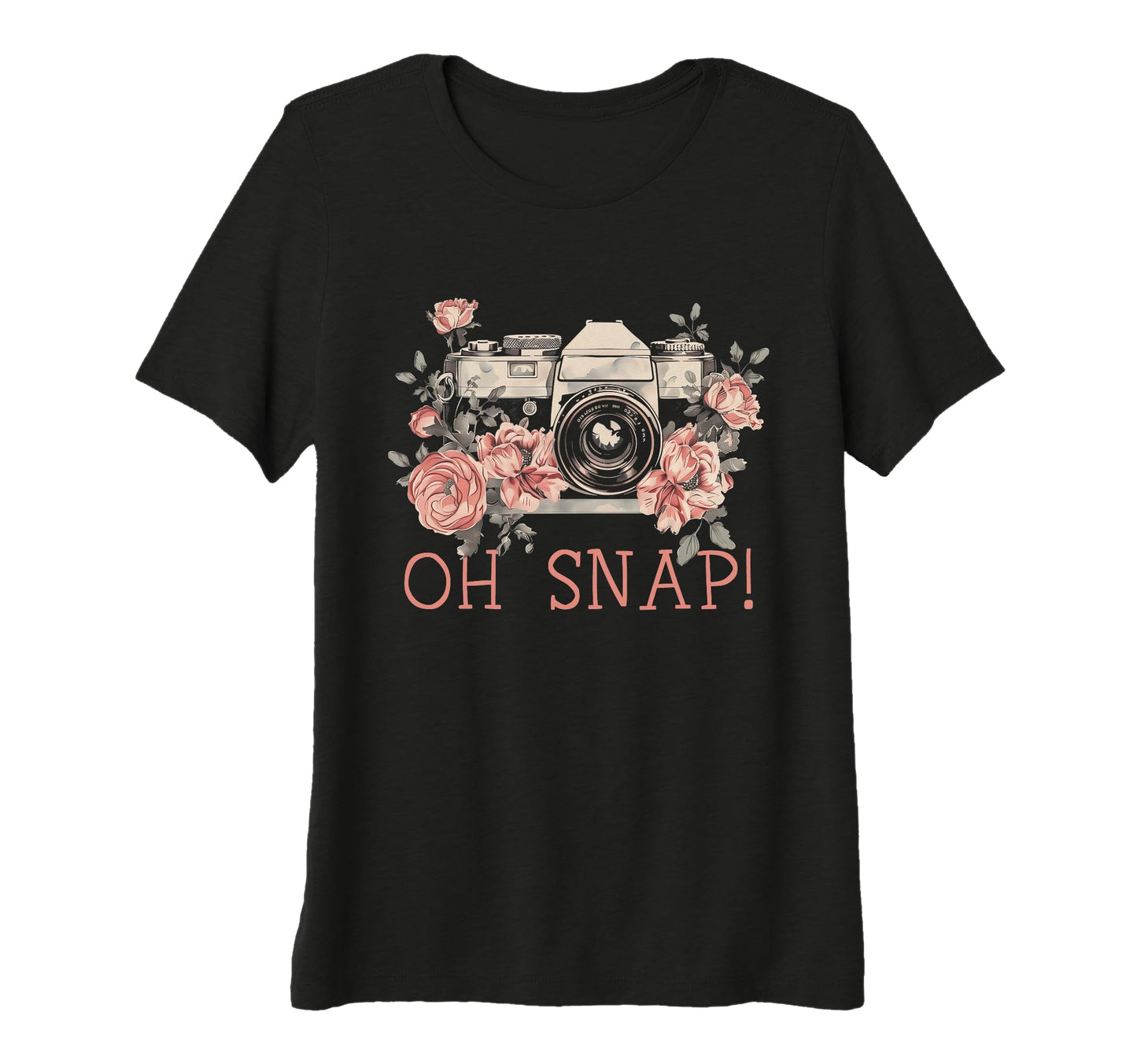 Womens Photographer Oh Snap Funny T-Shirt - Casual Everyday Wear Unisex - T-Shirt, Sweatshirt, Hoodie