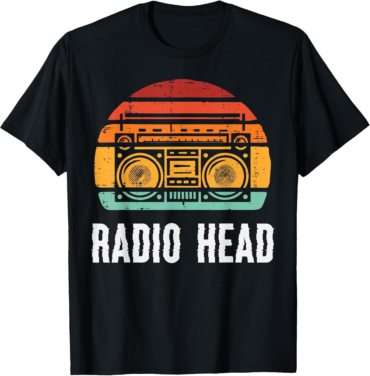 Music Radio Head Boombox Retro Stereo Cassette Men - Adult & Kids T-Shirts, Sweatshirts & Hoodies apparel design preview 1