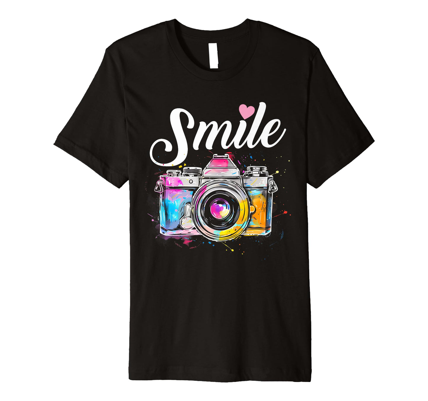 Photographer Smile Camera Funny T-Shirt - Streetwear Style Unisex - T-Shirt, Sweatshirt, Hoodie