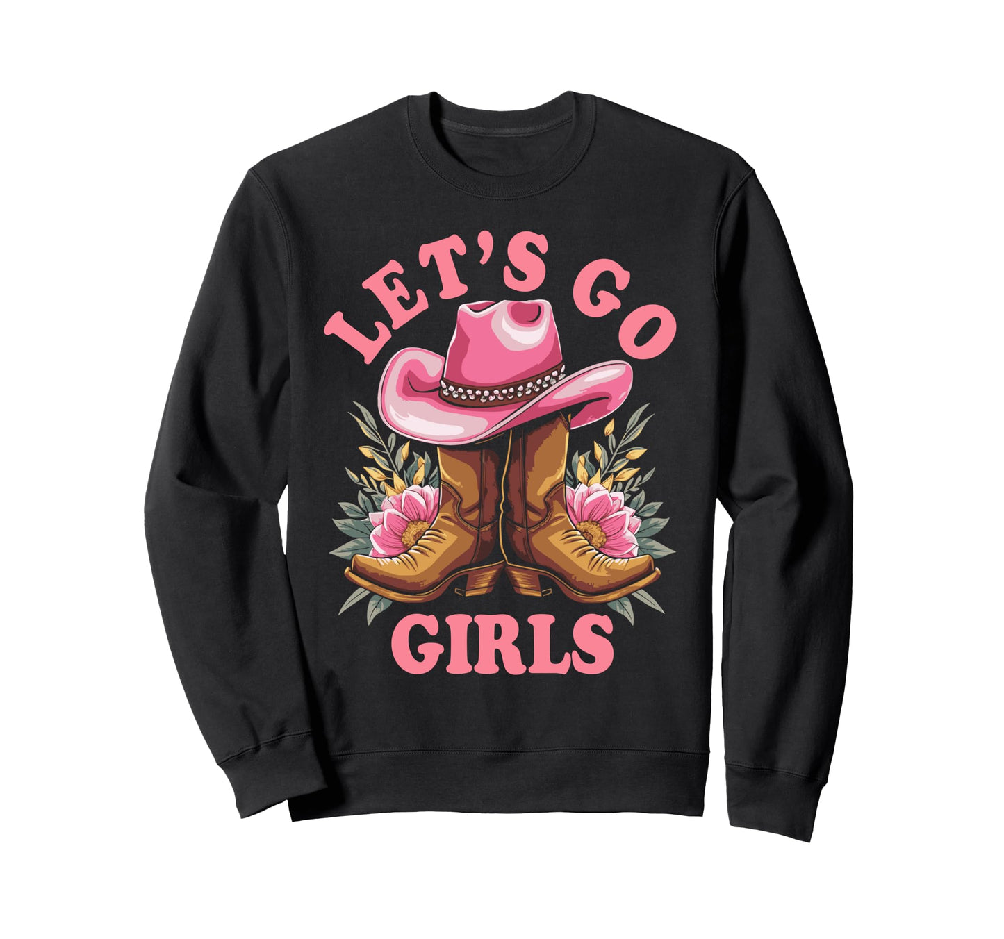 Lets Go Tees Rodeo Western Love Sweatshirt - Minimalist Print Men Women - T-Shirt, Sweatshirt, Hoodie