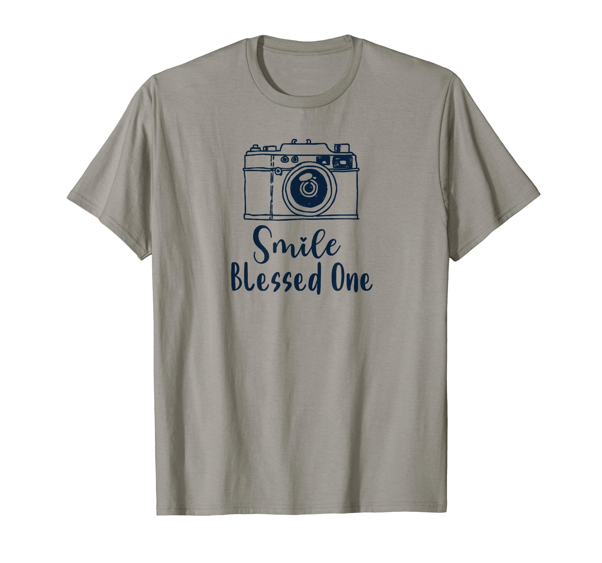 Dark Camera Smile Blessed One Photographer T-Shirt - Unique Graphic Unisex - T-Shirt, Sweatshirt, Hoodie