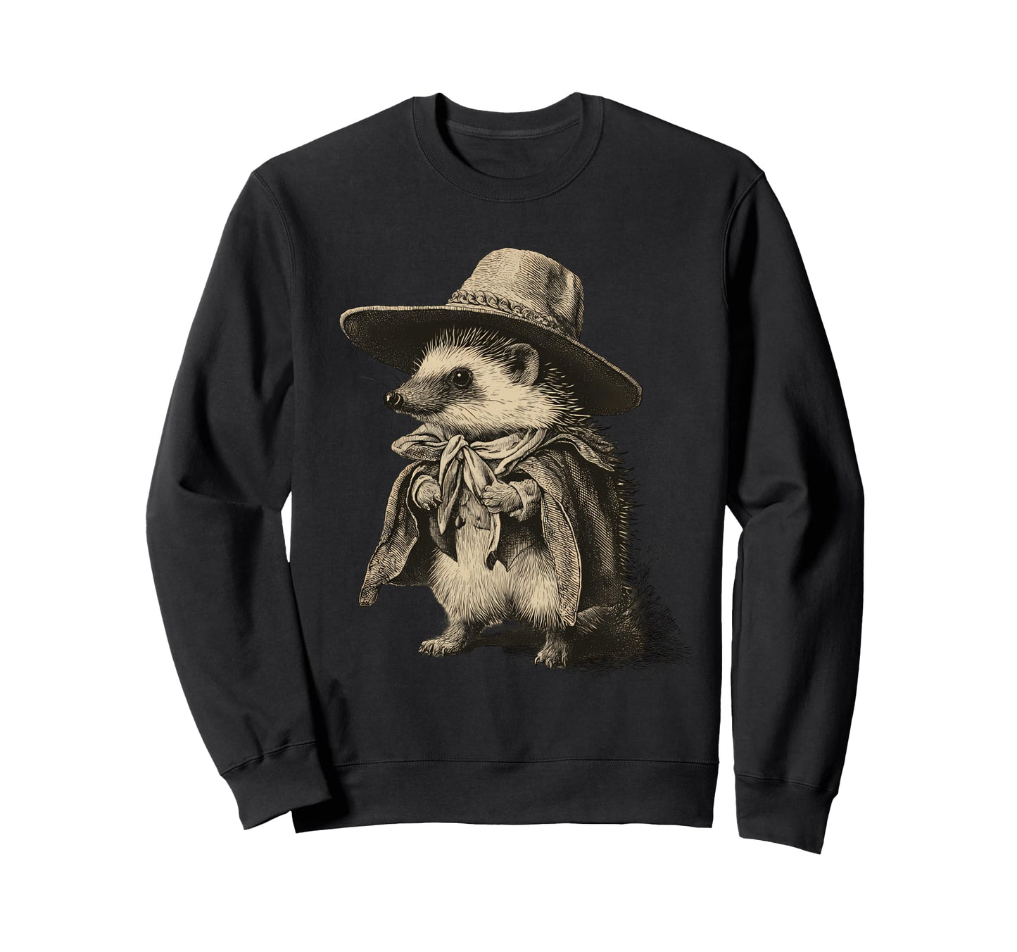 Country Cowboy Hedgehog Rodeo Cowgirl Sweatshirt - Trendy Graphic Unisex - T-Shirt, Sweatshirt, Hoodie