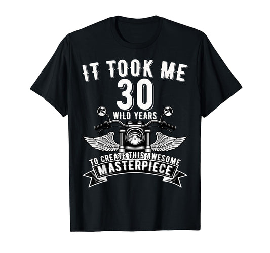 30 Year Old Rock Motorcycle 30Th T-Shirt - Novelty Apparel Men Women - T-Shirt, Sweatshirt, Hoodie