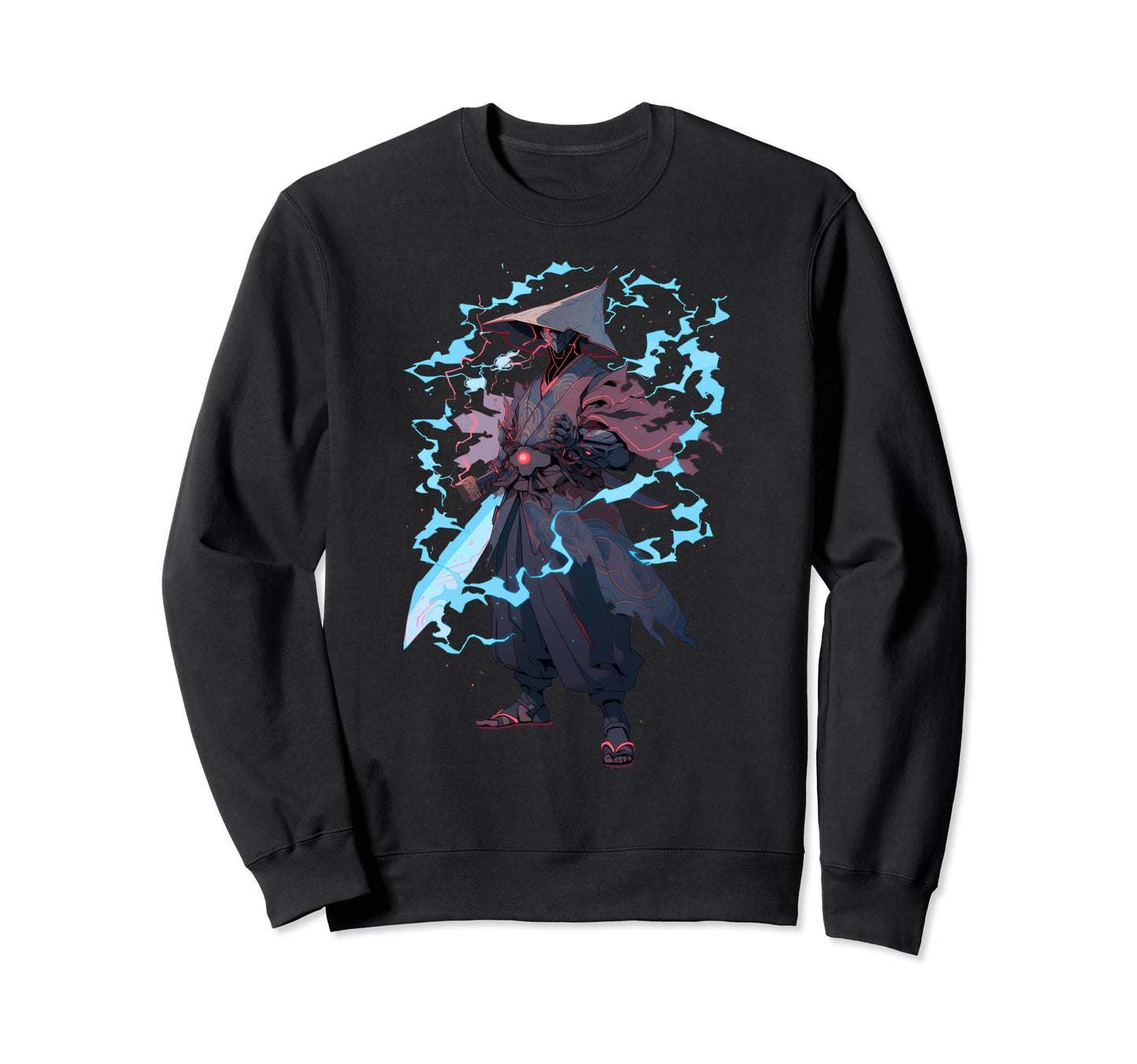 Demonic Cyber Samurai Shounen Manga Sweatshirt - Novelty Apparel Men Women - T-Shirt, Sweatshirt, Hoodie