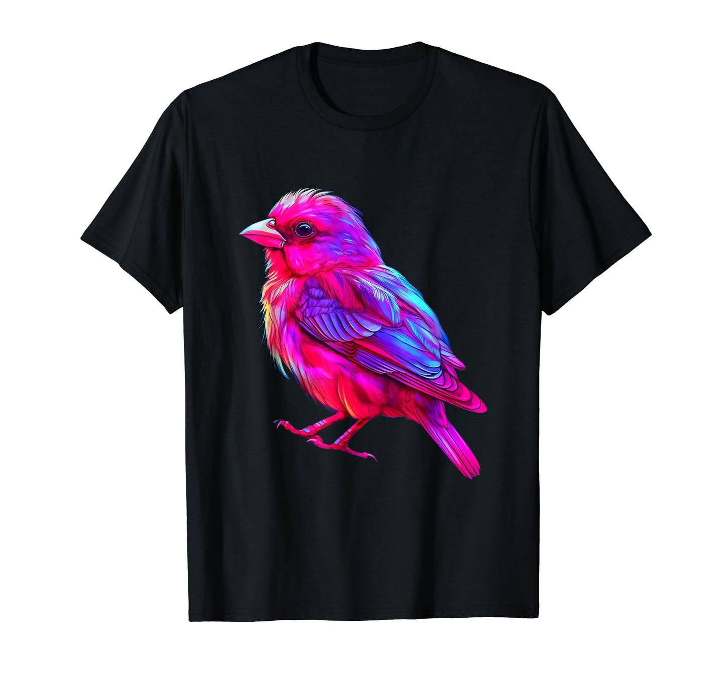 Vaporwave Aesthetic House Finch T-Shirt - Fun Novelty Design for Adults - T-Shirt, Sweatshirt, Hoodie