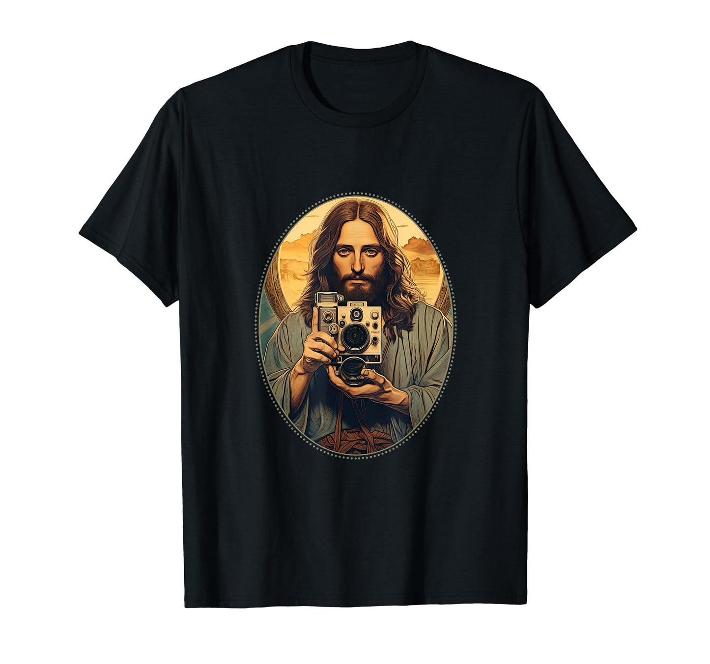 Jesus Snuggling Camera Christian T-Shirt - Streetwear Style Men Women - T-Shirt, Sweatshirt, Hoodie