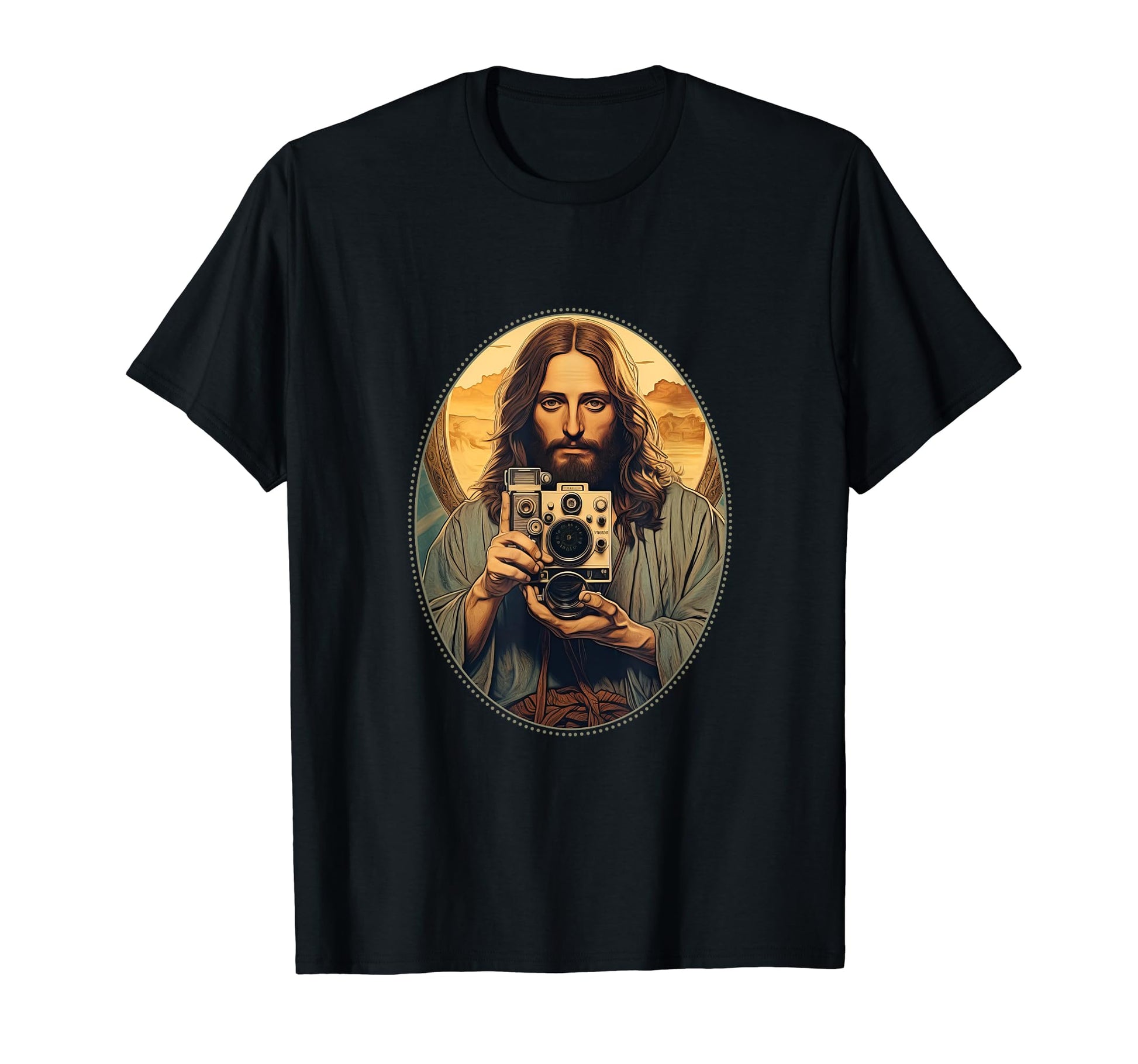 Jesus Snuggling Camera Christian T-Shirt - Streetwear Style Men Women - T-Shirt, Sweatshirt, Hoodie