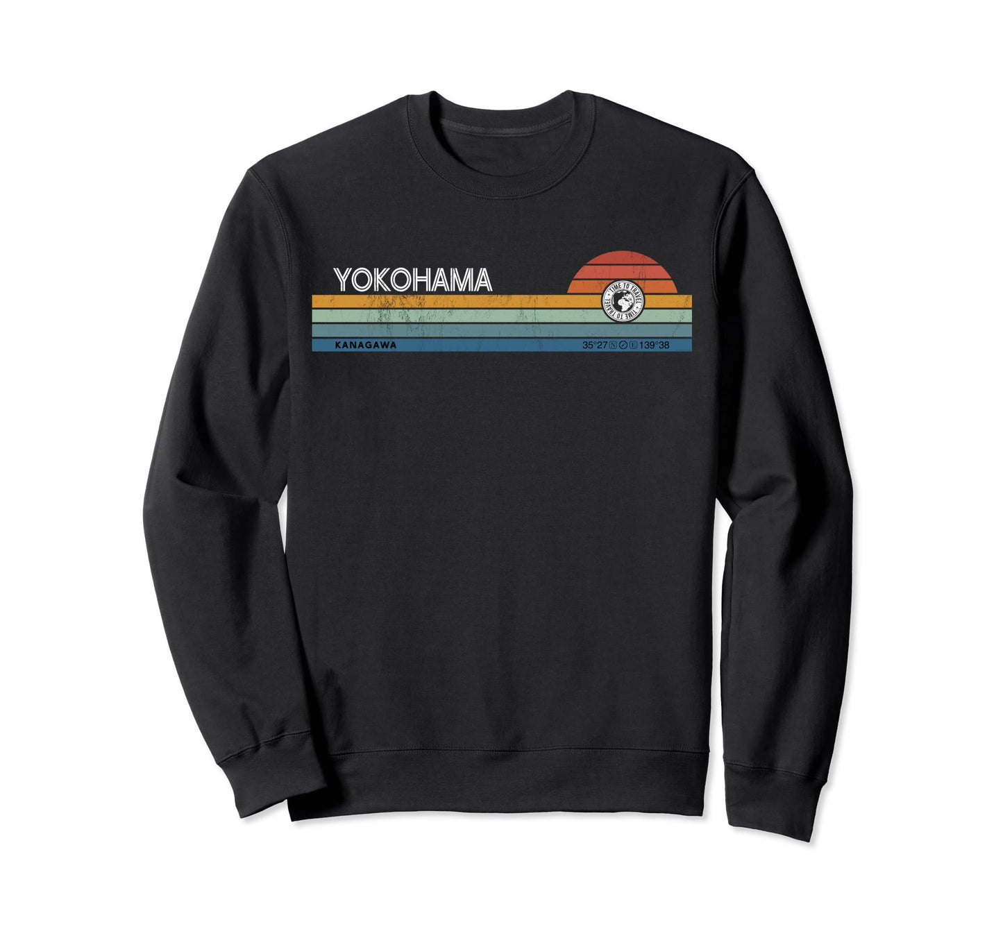 Yokohama Kanagawa Japan Sunset Sweatshirt - Novelty Apparel for Adults - T-Shirt, Sweatshirt, Hoodie
