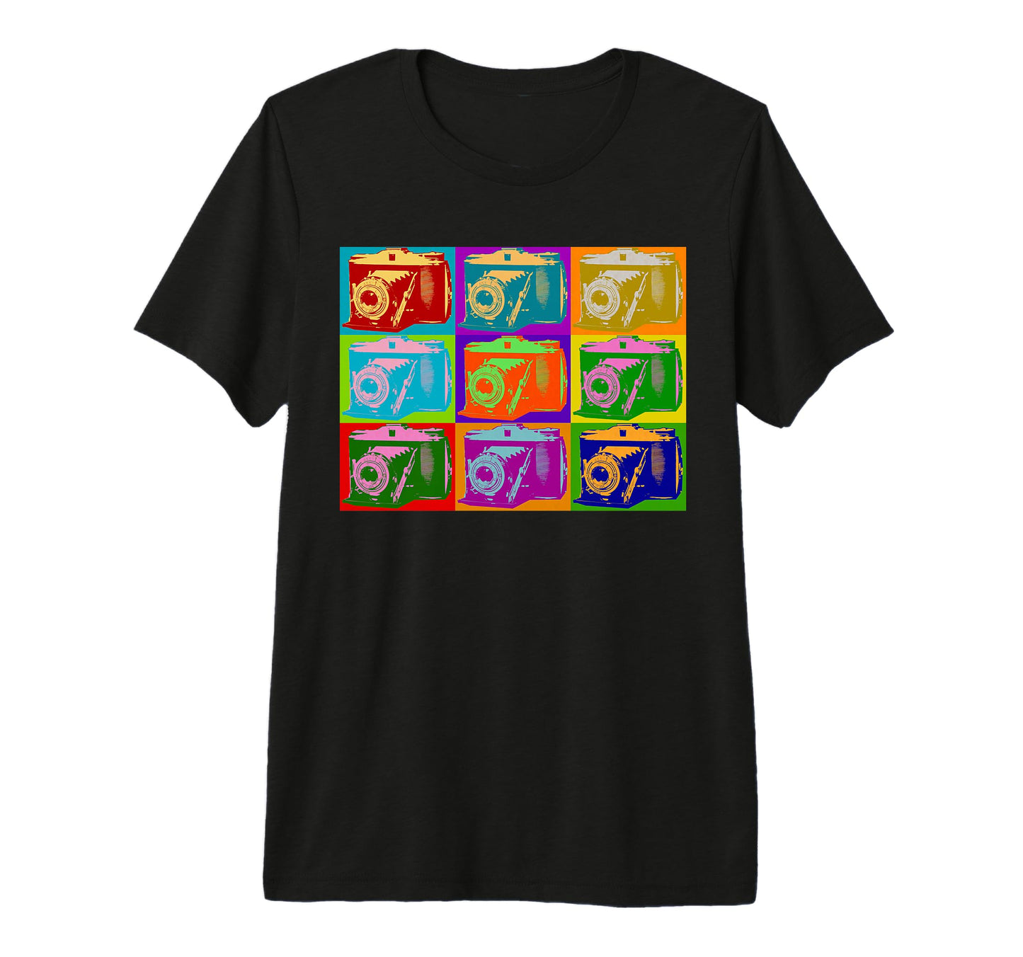 Camera Pop Art Photographer Graphics T-Shirt - Streetwear Style for Adults - T-Shirt, Sweatshirt, Hoodie