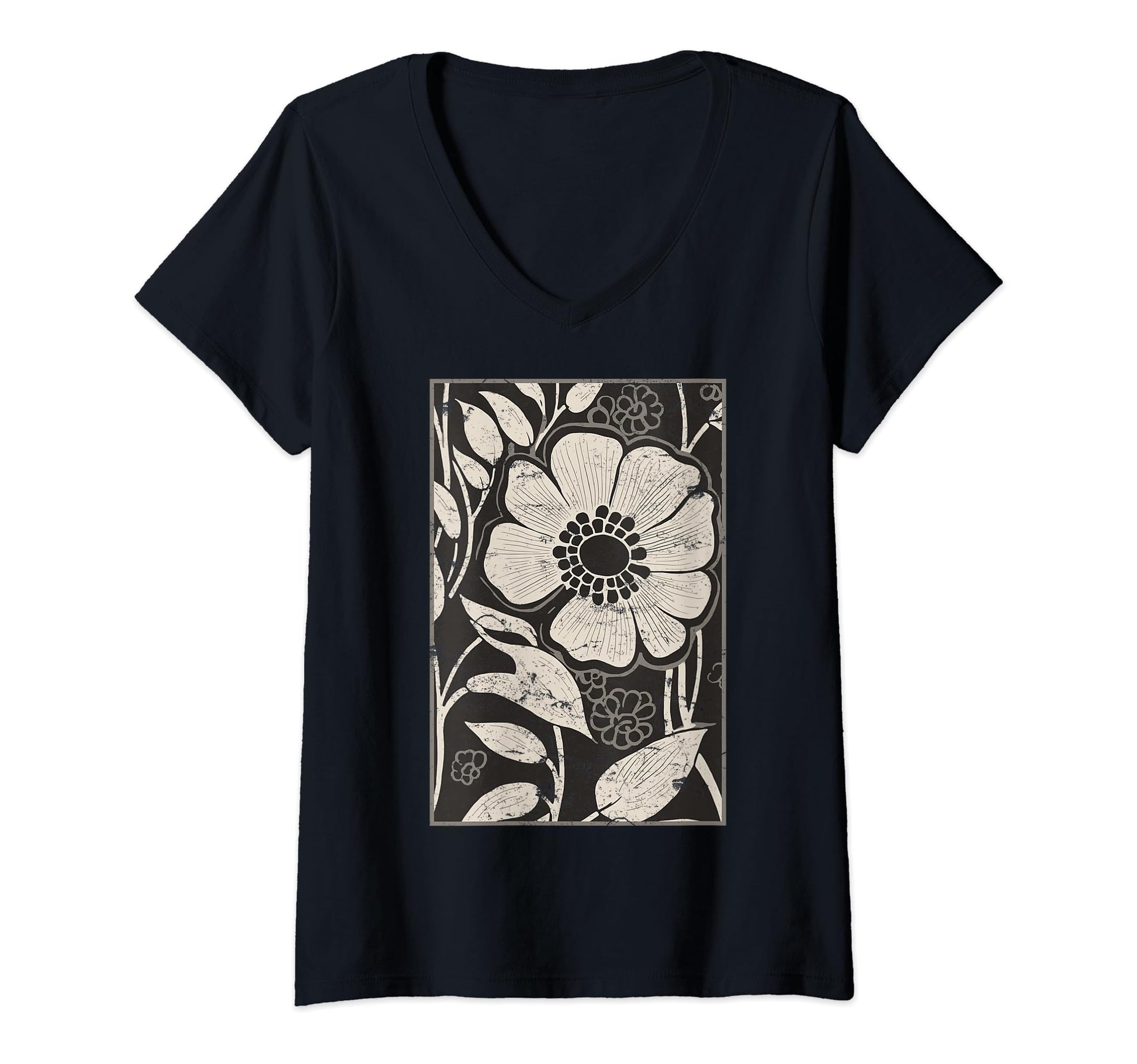 Bohobloom Vibe Boho Art Floral Hoodie - Minimalist Print Unisex - T-Shirt, Sweatshirt, Hoodie