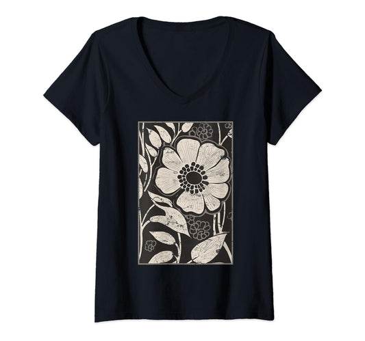 Bohobloom Vibe Boho Art Floral Hoodie - Minimalist Print Unisex - T-Shirt, Sweatshirt, Hoodie