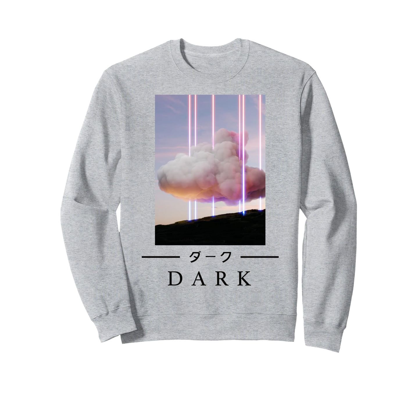 Retrowave Dark Japanese Art Sweatshirt - Fun Novelty Design Unisex - T-Shirt, Sweatshirt, Hoodie