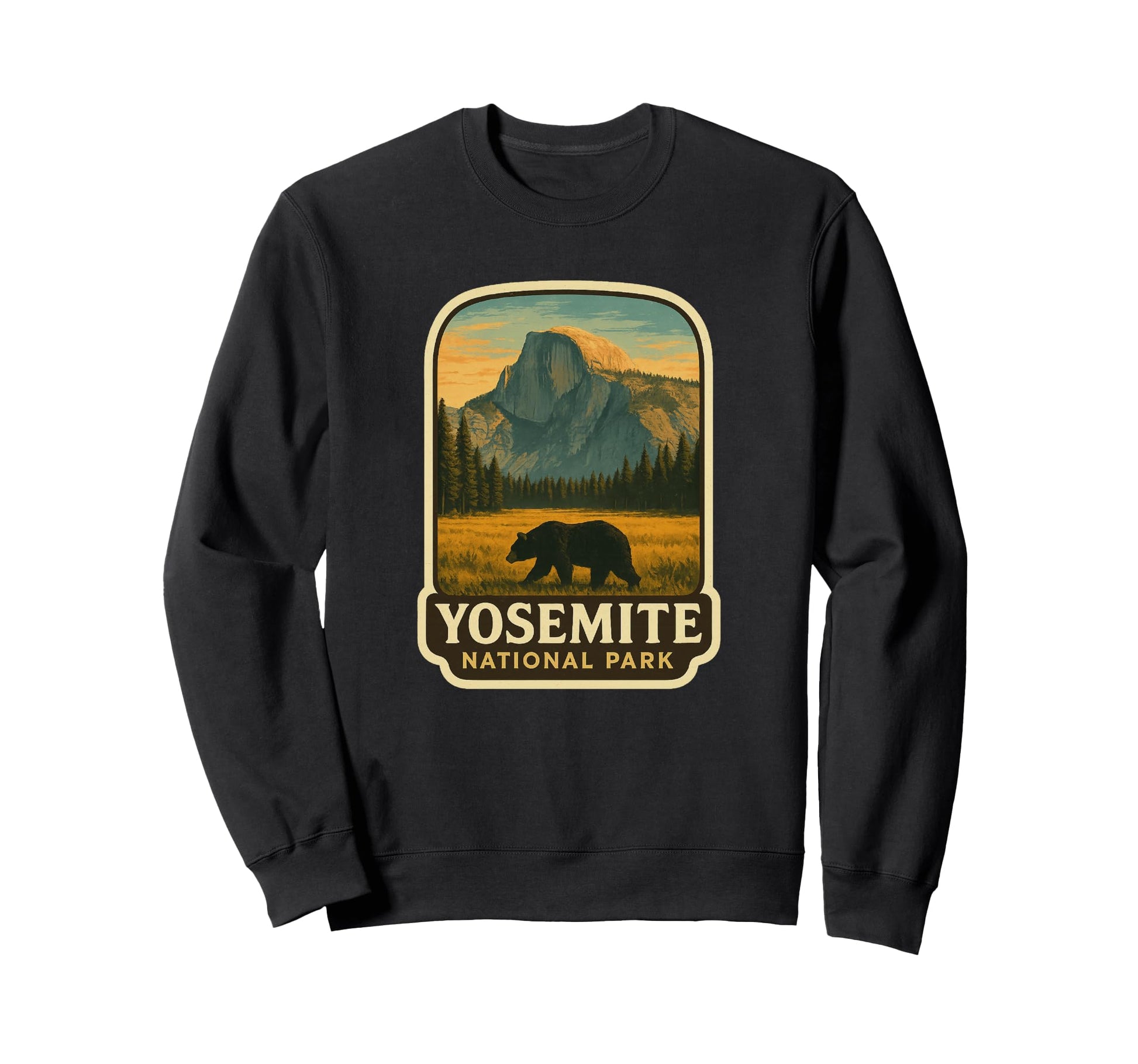 Yosemite National Park Bear Sweatshirt - Fun Novelty Design for Adults - T-Shirt, Sweatshirt, Hoodie