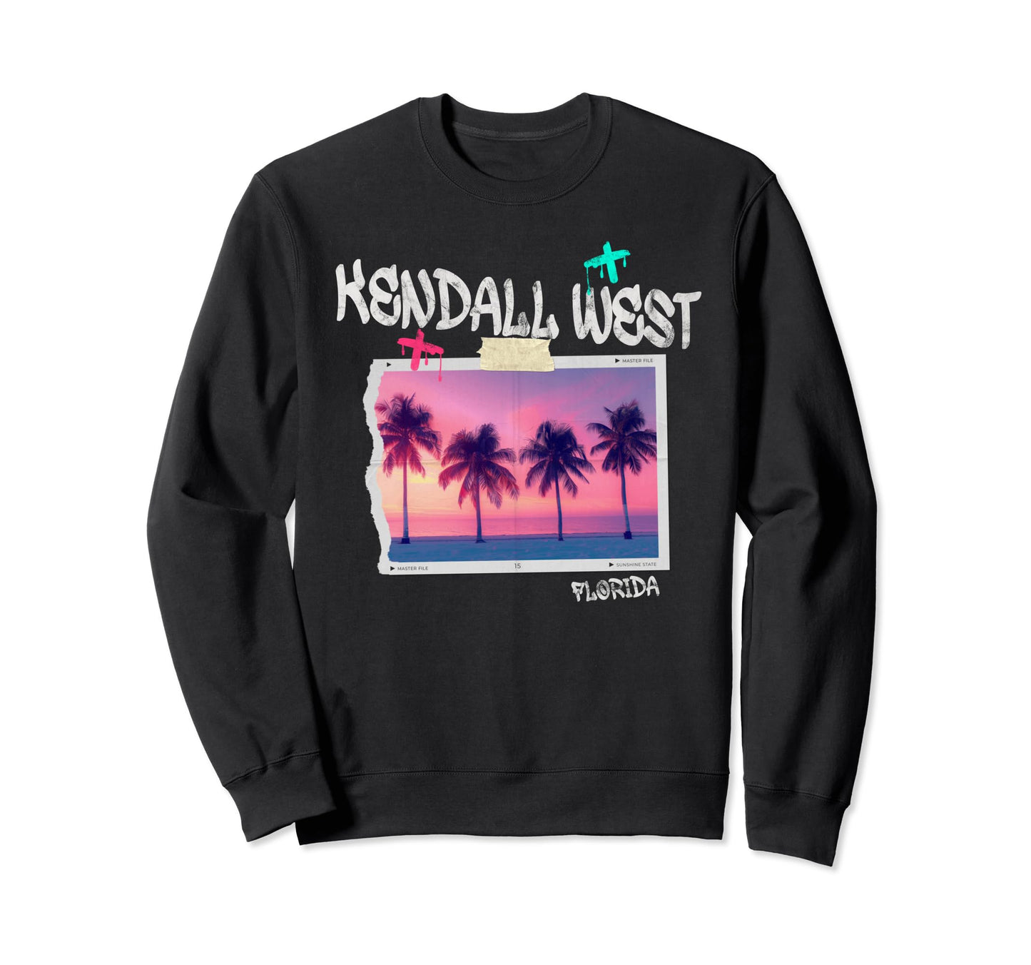 Kendall West Florida Surfer Sweatshirt - Casual Everyday Wear for Adults - T-Shirt, Sweatshirt, Hoodie