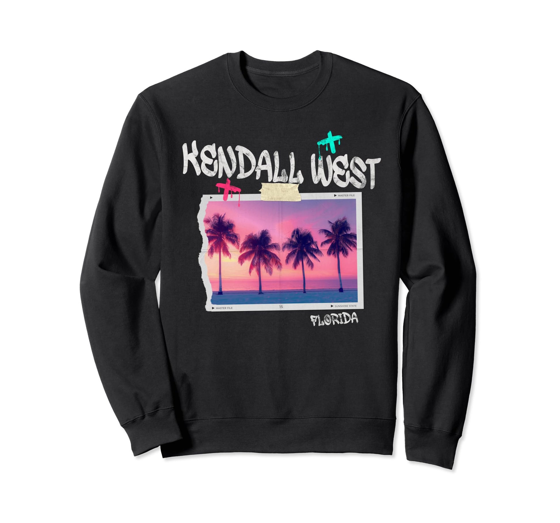 Kendall West Florida Surfer Sweatshirt - Casual Everyday Wear for Adults - T-Shirt, Sweatshirt, Hoodie