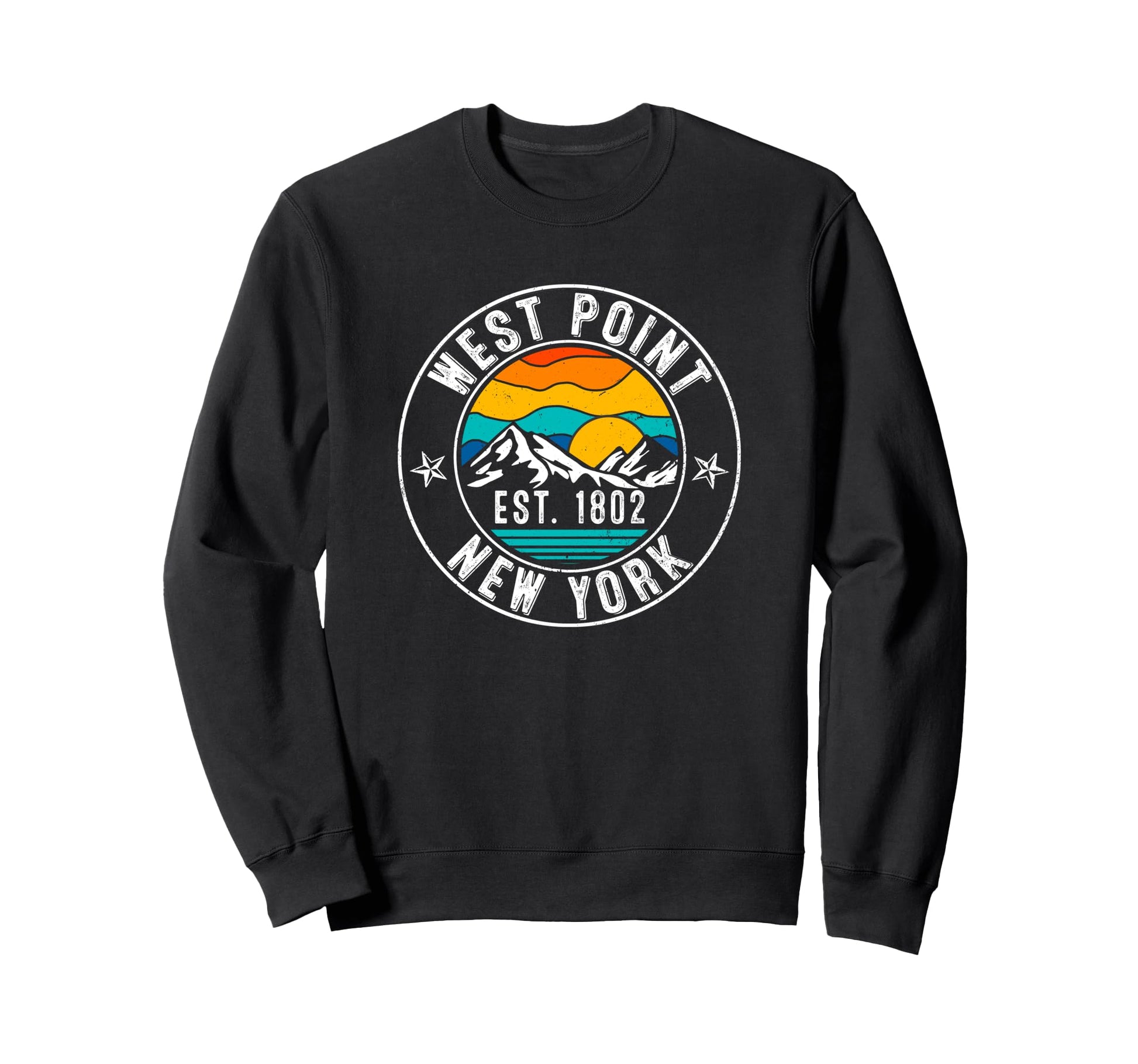 70S 80S West Point New York Ny Sweatshirt - Fun Novelty Design for Adults - T-Shirt, Sweatshirt, Hoodie