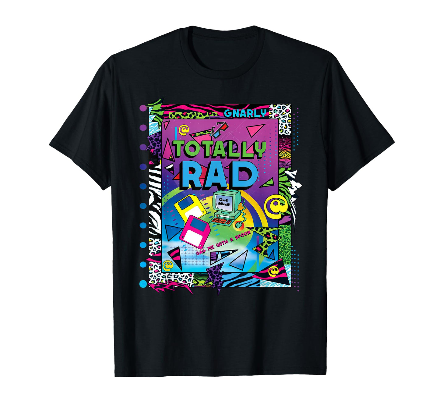 80S Pop Culture Totally Rad Vaporwave T-Shirt - Novelty Apparel Men Women - T-Shirt, Sweatshirt, Hoodie