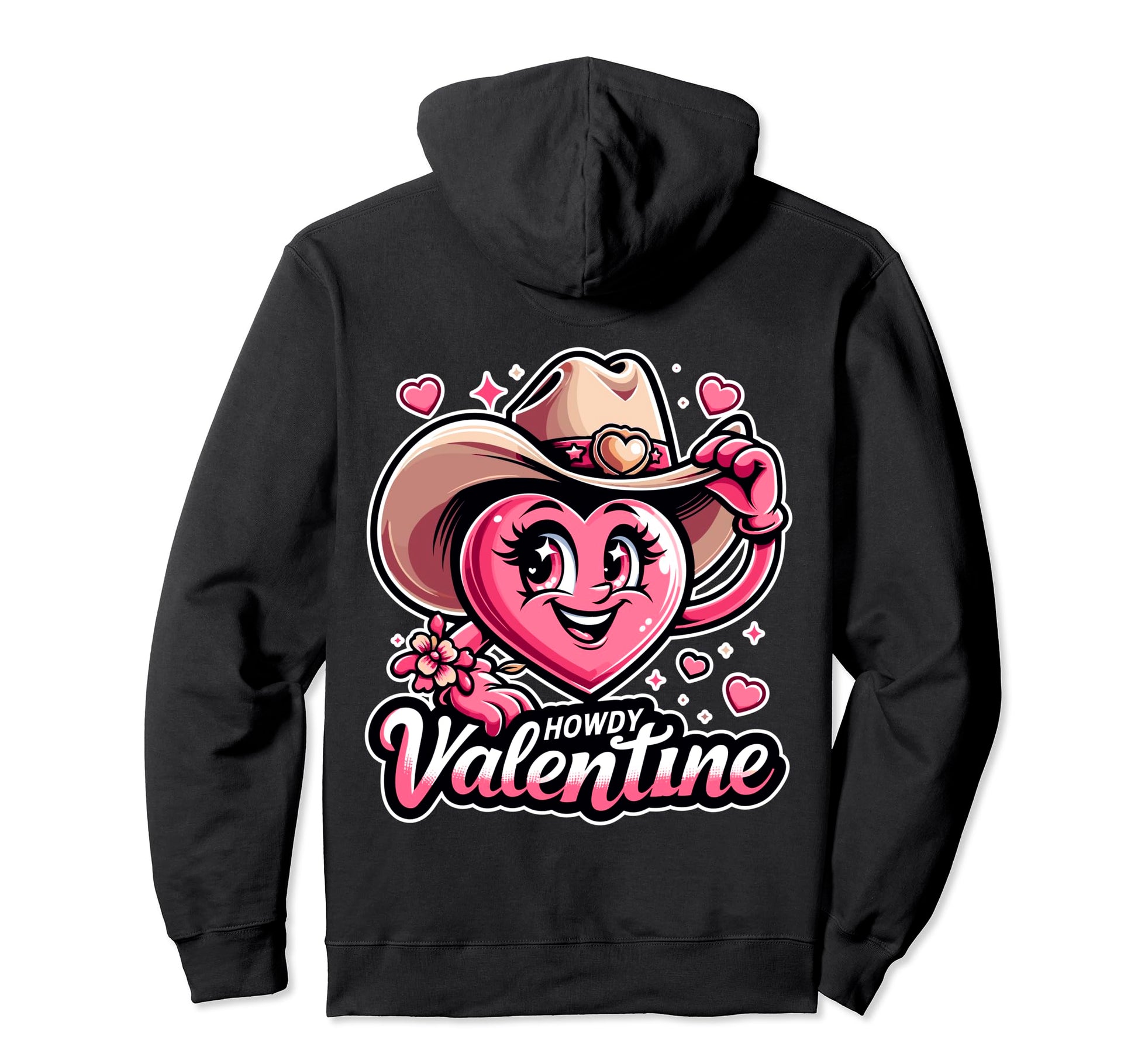 Howdy Valentine Cowgirl Western Hoodie - Streetwear Style Unisex - T-Shirt, Sweatshirt, Hoodie