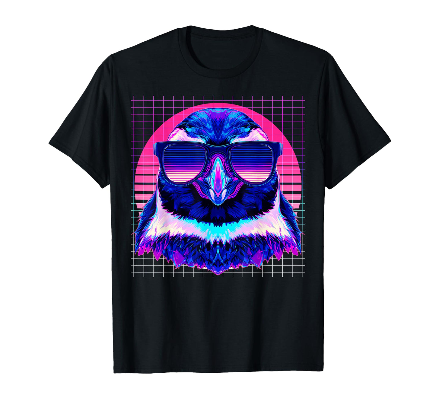 Penguin Sunglasses Animal Vaporwave T-Shirt - Aesthetic Graphic Men Women - T-Shirt, Sweatshirt, Hoodie