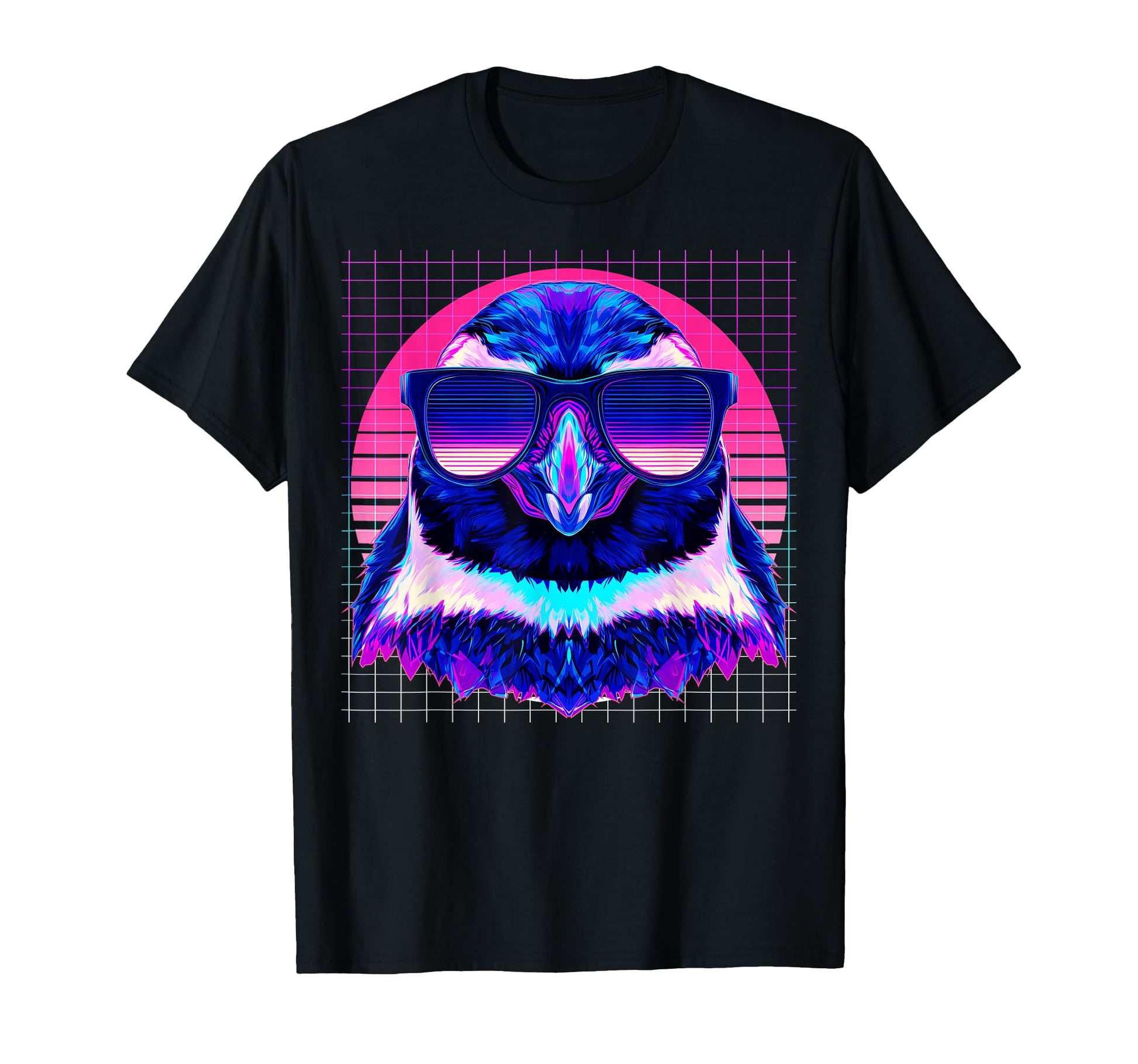 Penguin Sunglasses Animal Vaporwave T-Shirt - Aesthetic Graphic Men Women - T-Shirt, Sweatshirt, Hoodie