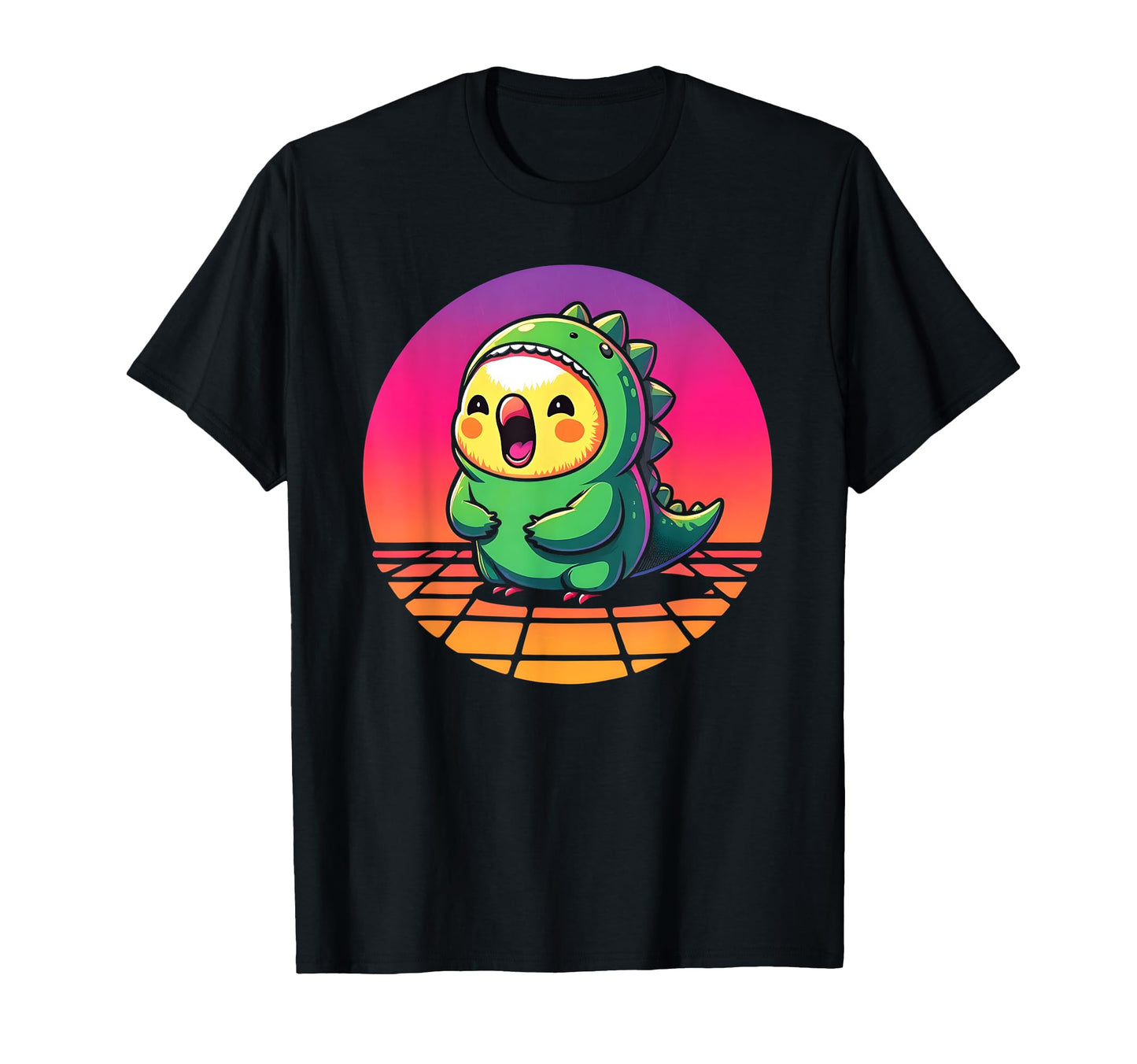 Funny Birb Parrot Aesthetic Vaporwave T-Shirt - Trendy Graphic Men Women - T-Shirt, Sweatshirt, Hoodie