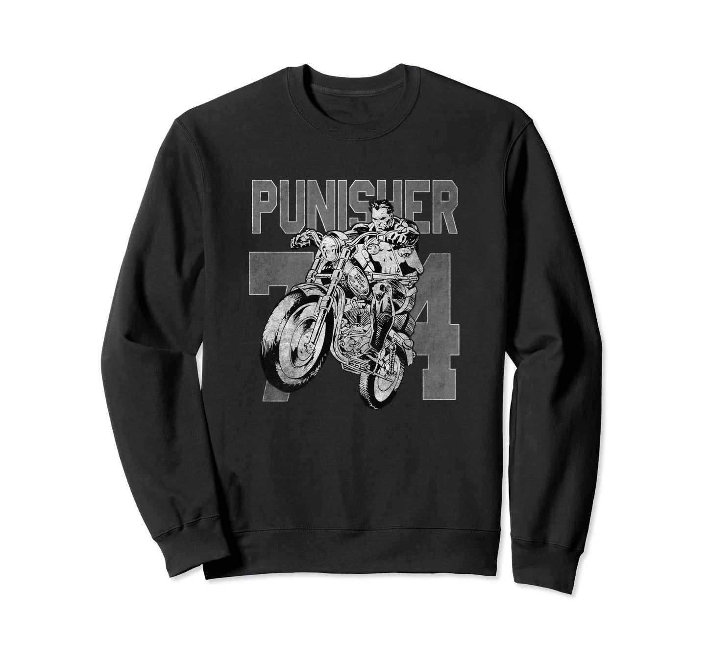 Marvel Punisher 74 Frank Riding Sweatshirt - Custom Art Print Unisex - T-Shirt, Sweatshirt, Hoodie