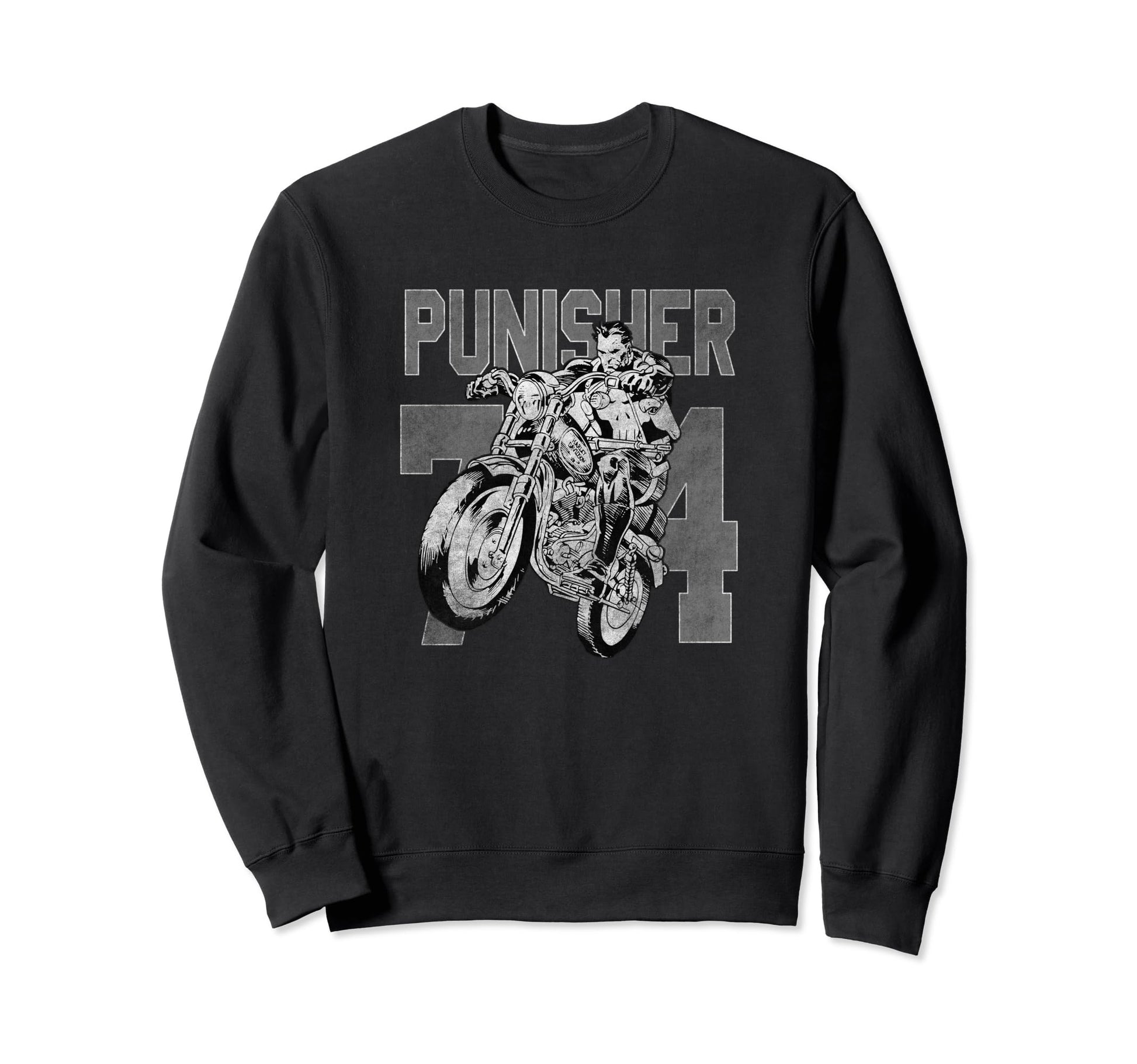 Marvel Punisher 74 Frank Riding Sweatshirt - Custom Art Print Unisex - T-Shirt, Sweatshirt, Hoodie