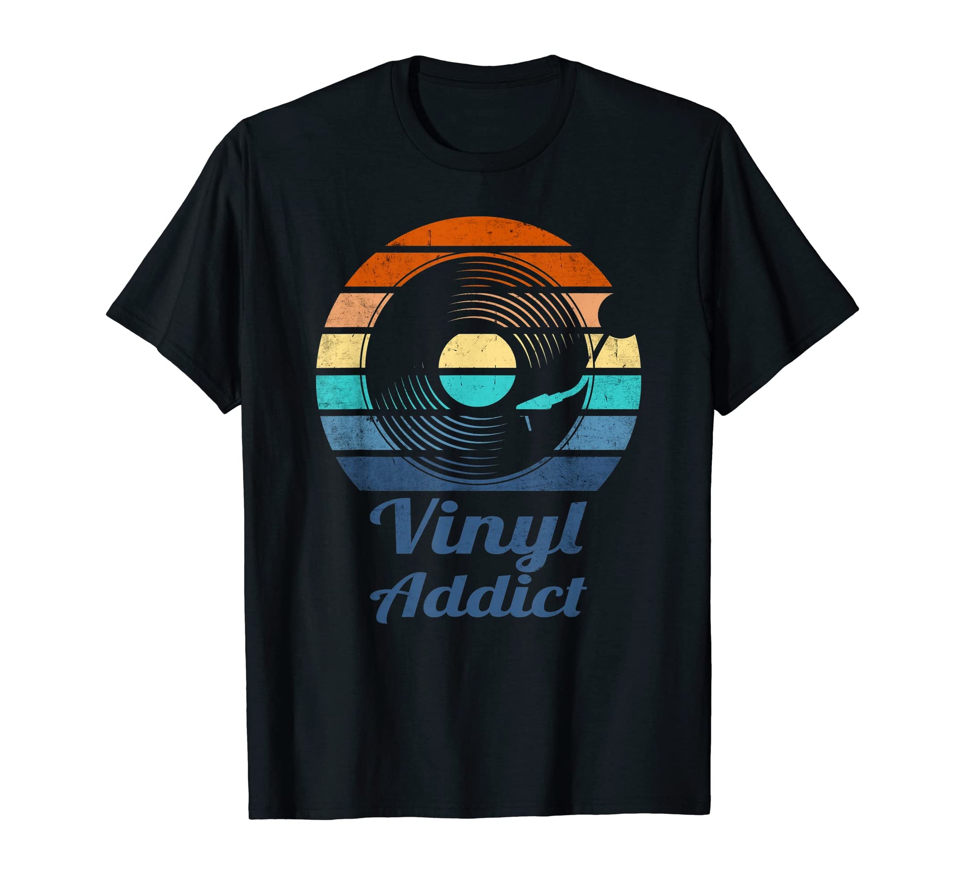 Vinyl Addict Record Old School Player T-Shirt - Streetwear Style for Adults - T-Shirt, Sweatshirt, Hoodie