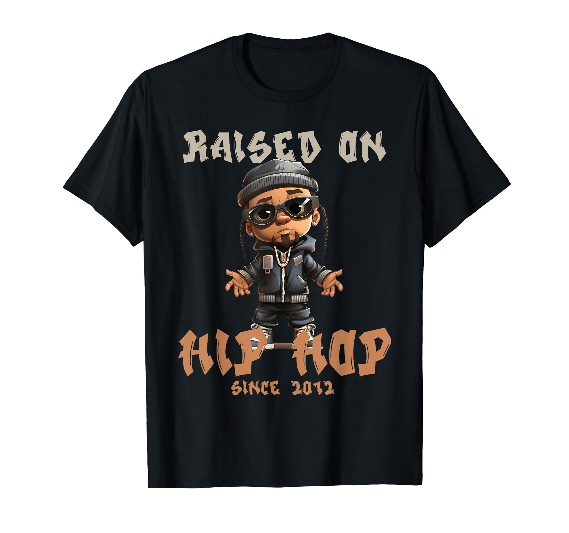 Raised Hip Hop Music Old School Rapper T-Shirt - Unique Graphic Men Women - T-Shirt, Sweatshirt, Hoodie