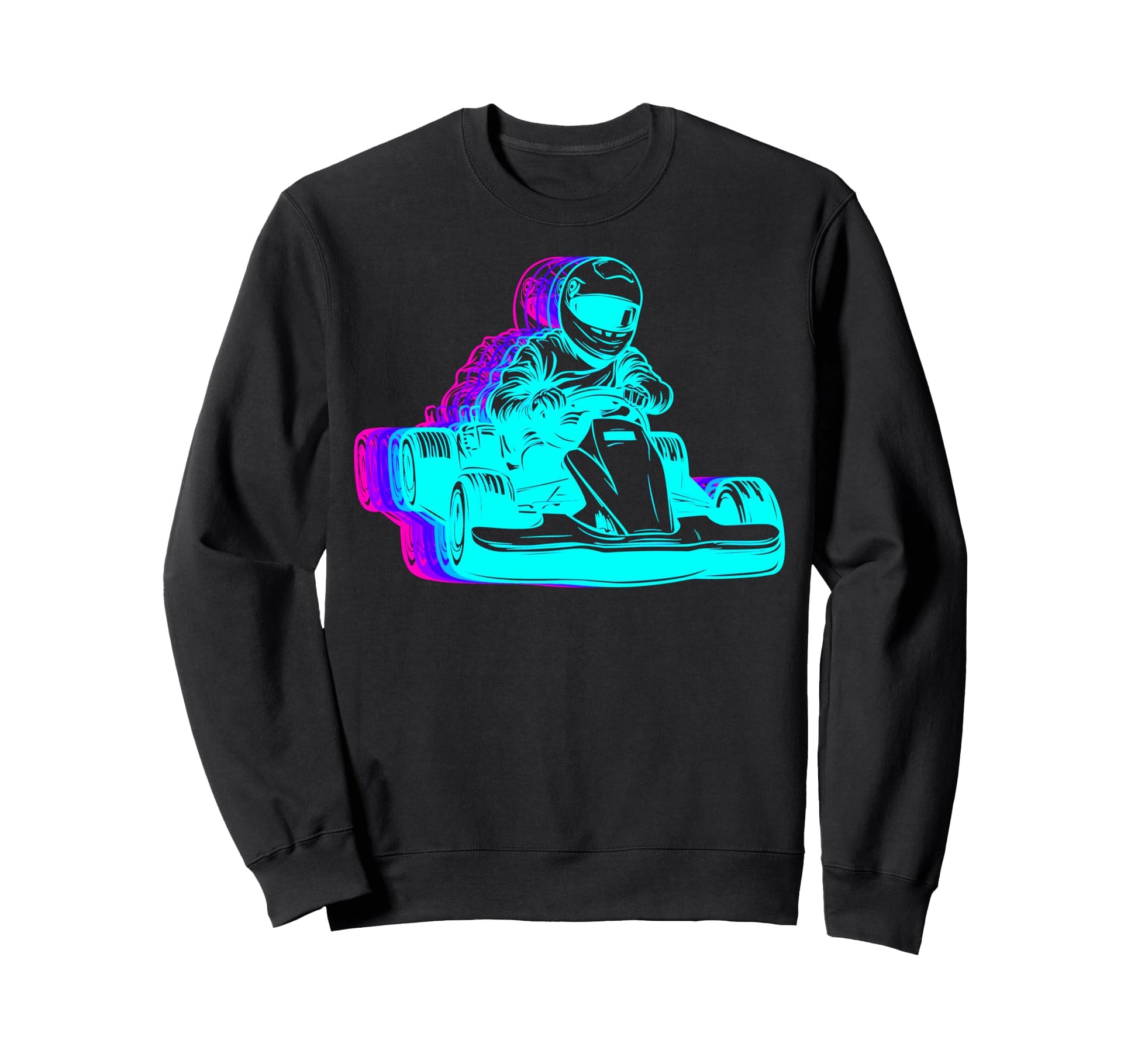 Go Kart Racer Go Karting Vaporwave Sweatshirt - Streetwear Style Men Women - T-Shirt, Sweatshirt, Hoodie