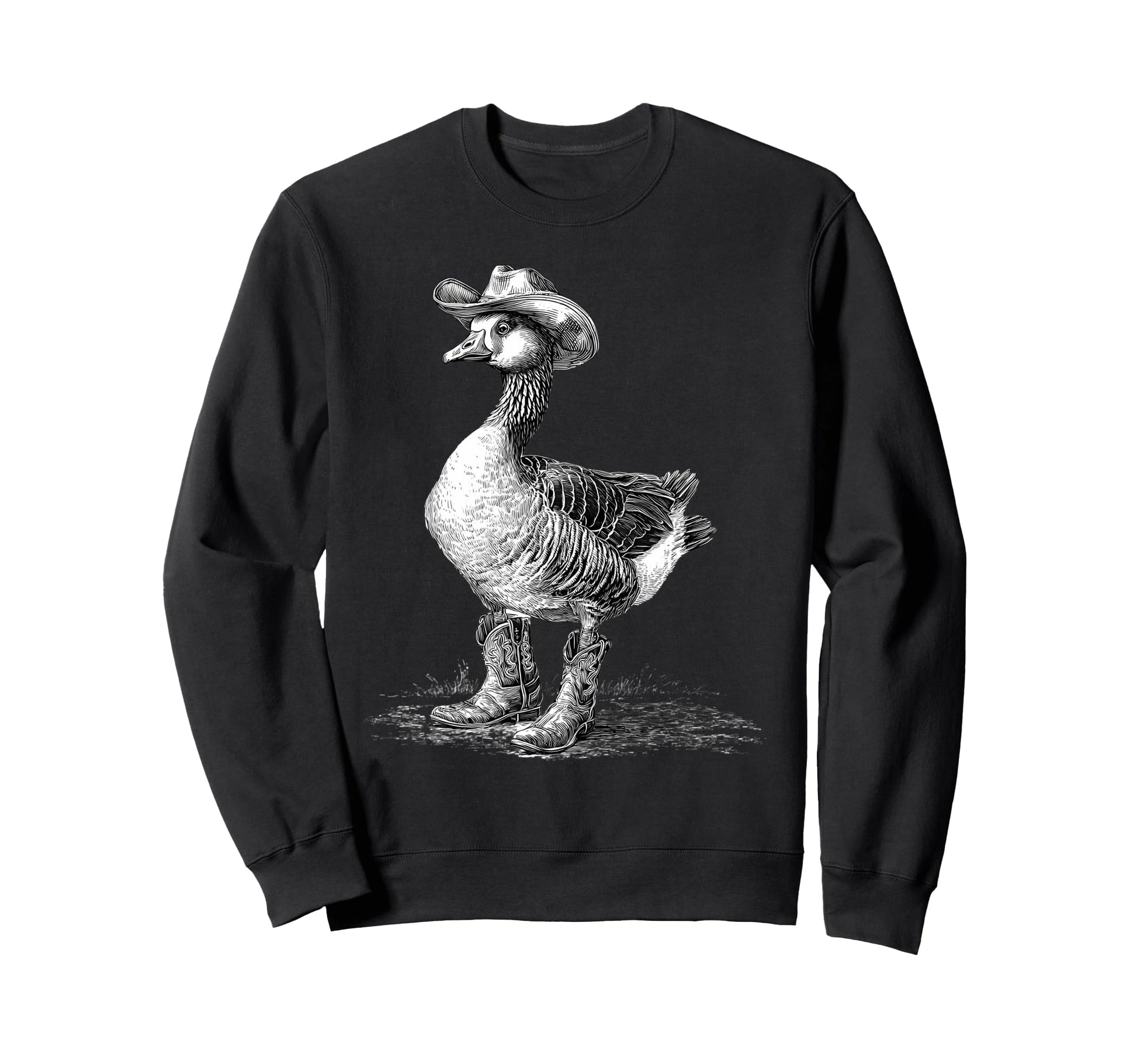 Country Cowboy Goose Rodeo Cowgirl Sweatshirt - Custom Art Print Unisex - T-Shirt, Sweatshirt, Hoodie