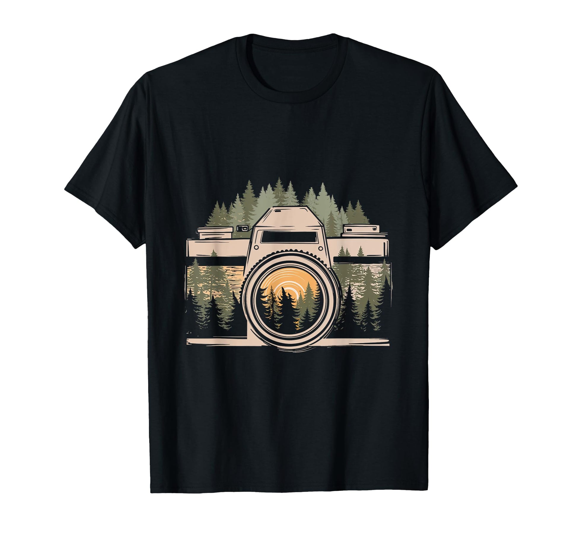 Camera Nature Forest Photography T-Shirt - Trendy Graphic Men Women - T-Shirt, Sweatshirt, Hoodie