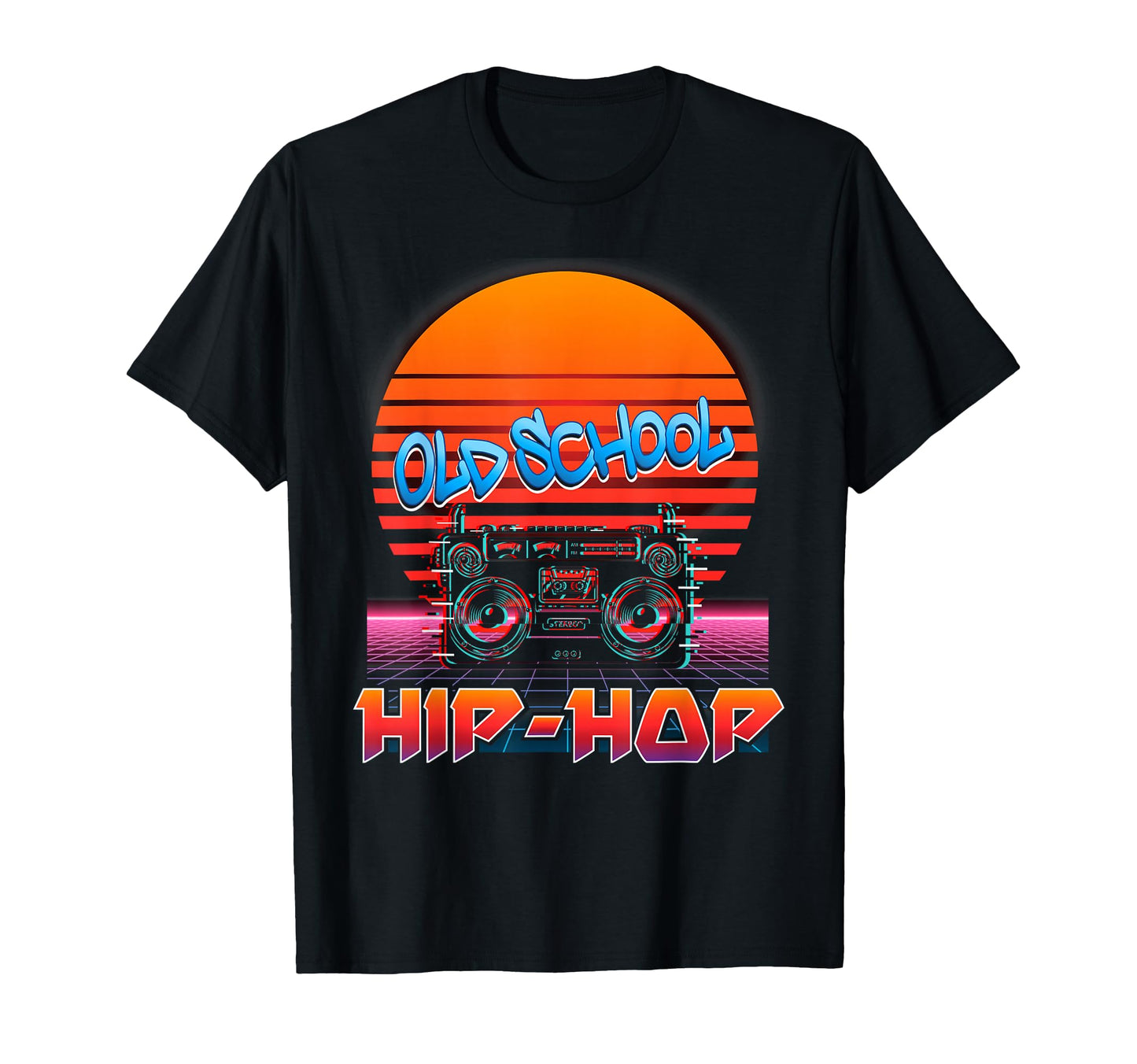 Old School Hip Hop 80S 90S Graffiti Stereo T-Shirt - Graphic Print Unisex - T-Shirt, Sweatshirt, Hoodie