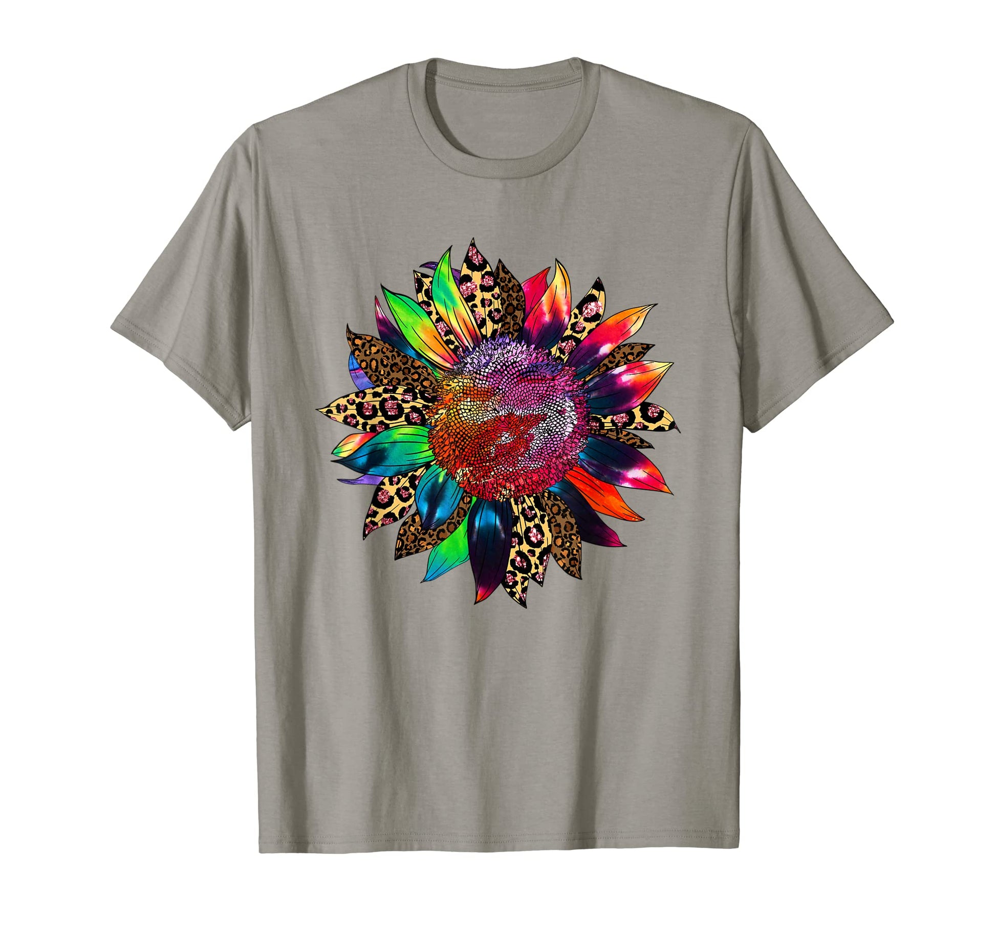 Lgbt Tie Dye Sunflower Rainbow Leopard 4Th T-Shirt - Trendy Graphic Unisex - T-Shirt, Sweatshirt, Hoodie